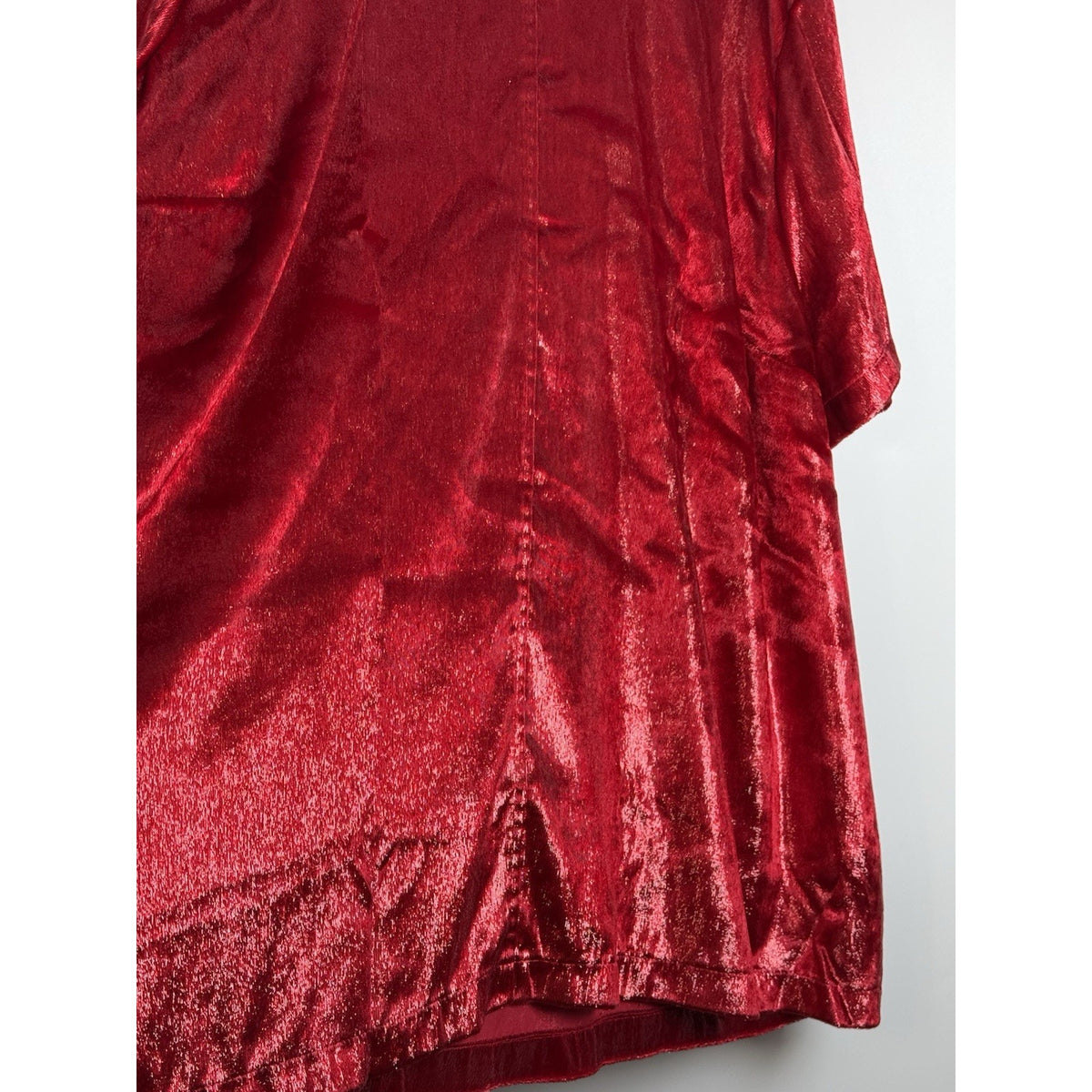 Lane Bryant Red Velvet Short Sleeve Women’s Blouse Top Size 24 Stretch