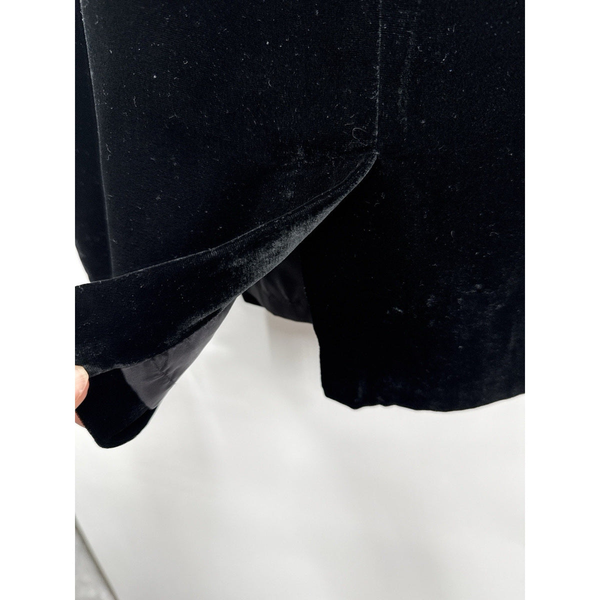 INC Velvet Pencil Skirt Womens 16 Black Knee Length Classic Minimalist