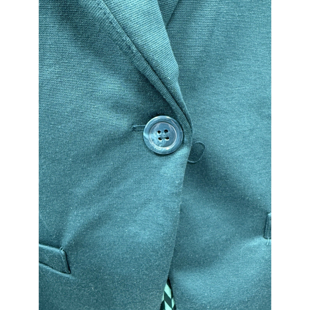 Mossimo XXL Teal Knit Blazer Jacket Womens Plus Shawl Collar Stretch Career