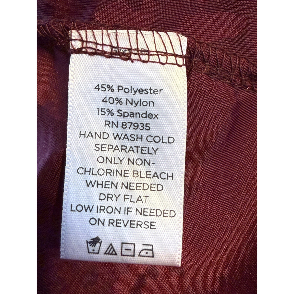 Susan Graver Women’s M Burgundy Burnout Velvet Open Front Draped Vest USA