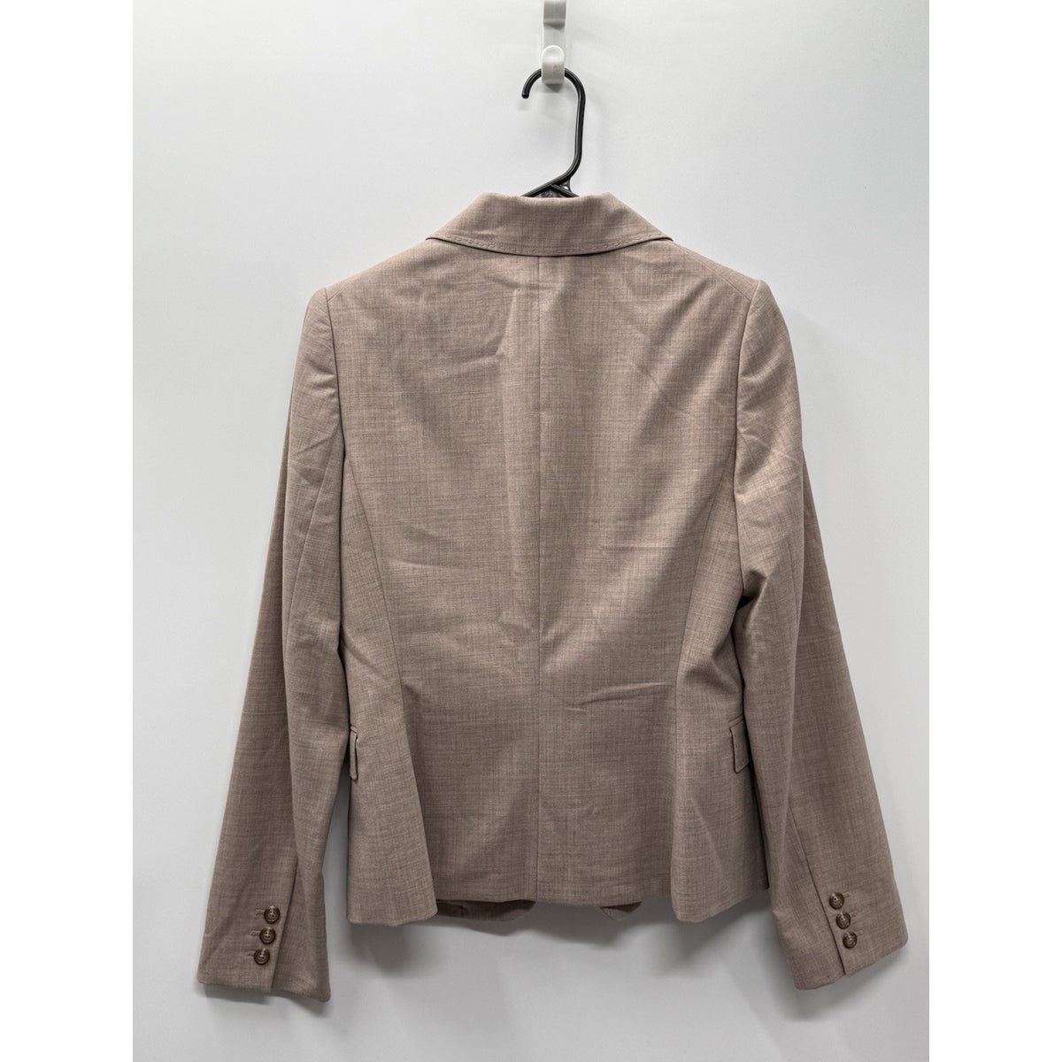 Saks Fifth Avenue Signature 97% Wool Blazer Taupe Career Jacket No Size