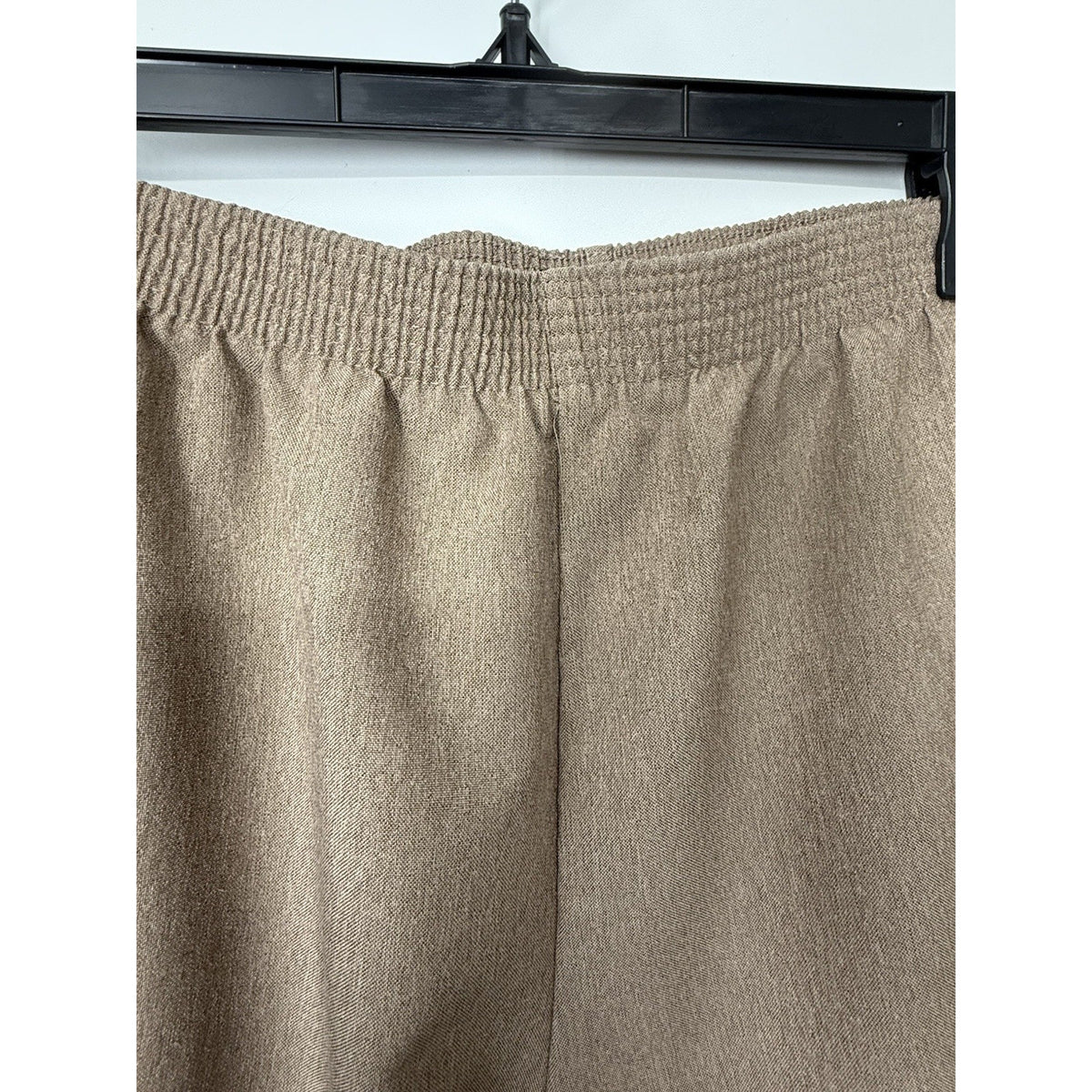 Allison Daley Women’s 24W Brown Pull On Pants Elastic Waist Pockets 29” Inseam