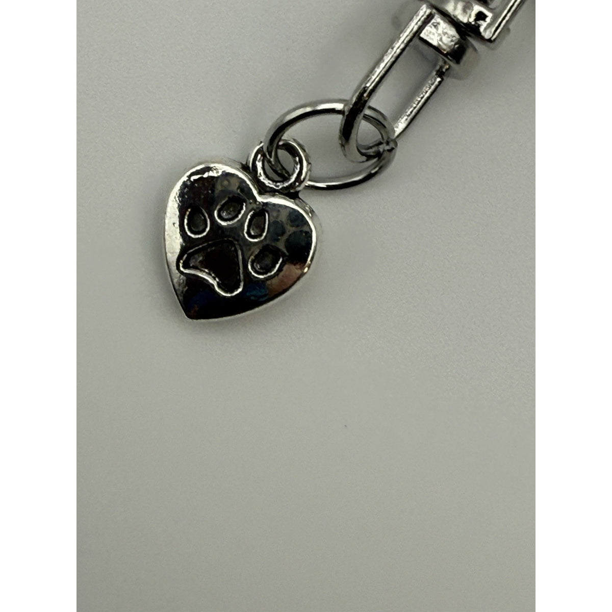 Midnight Purple Paw Print Dog Keychain Purse Charm Dog Lover Gift Handmade