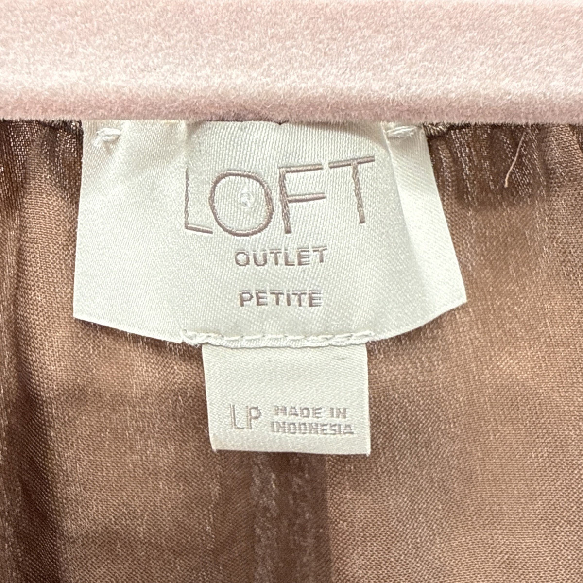 LOFT wide neck bronze metallic swing blouse - Women’s Size Large Petite ￼
