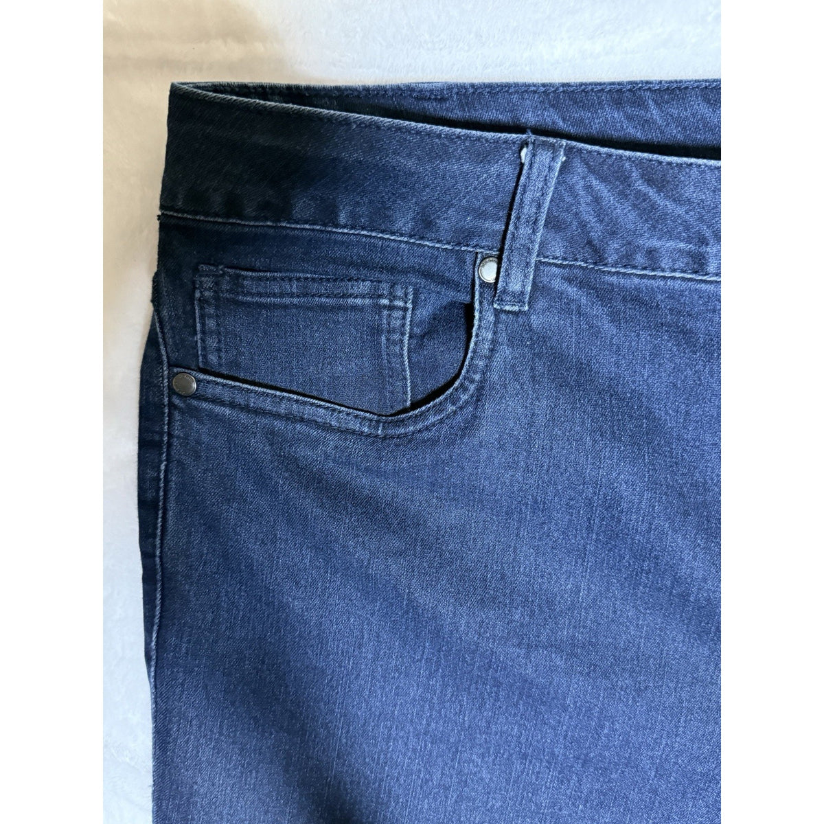 Avenue Denim Womens Jeans 22 Average Skinny Stretch Dark Wash Plus Size