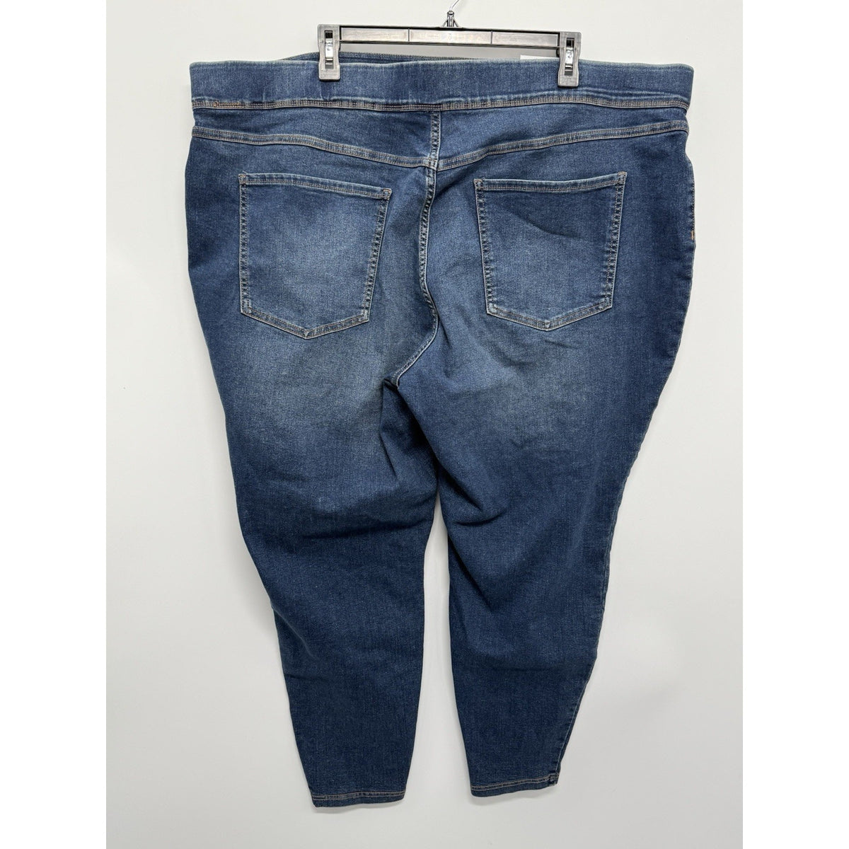 Terra & Sky Women Plus Size 3X High Rise Skinny Stretch Jeans Blue Denim Med