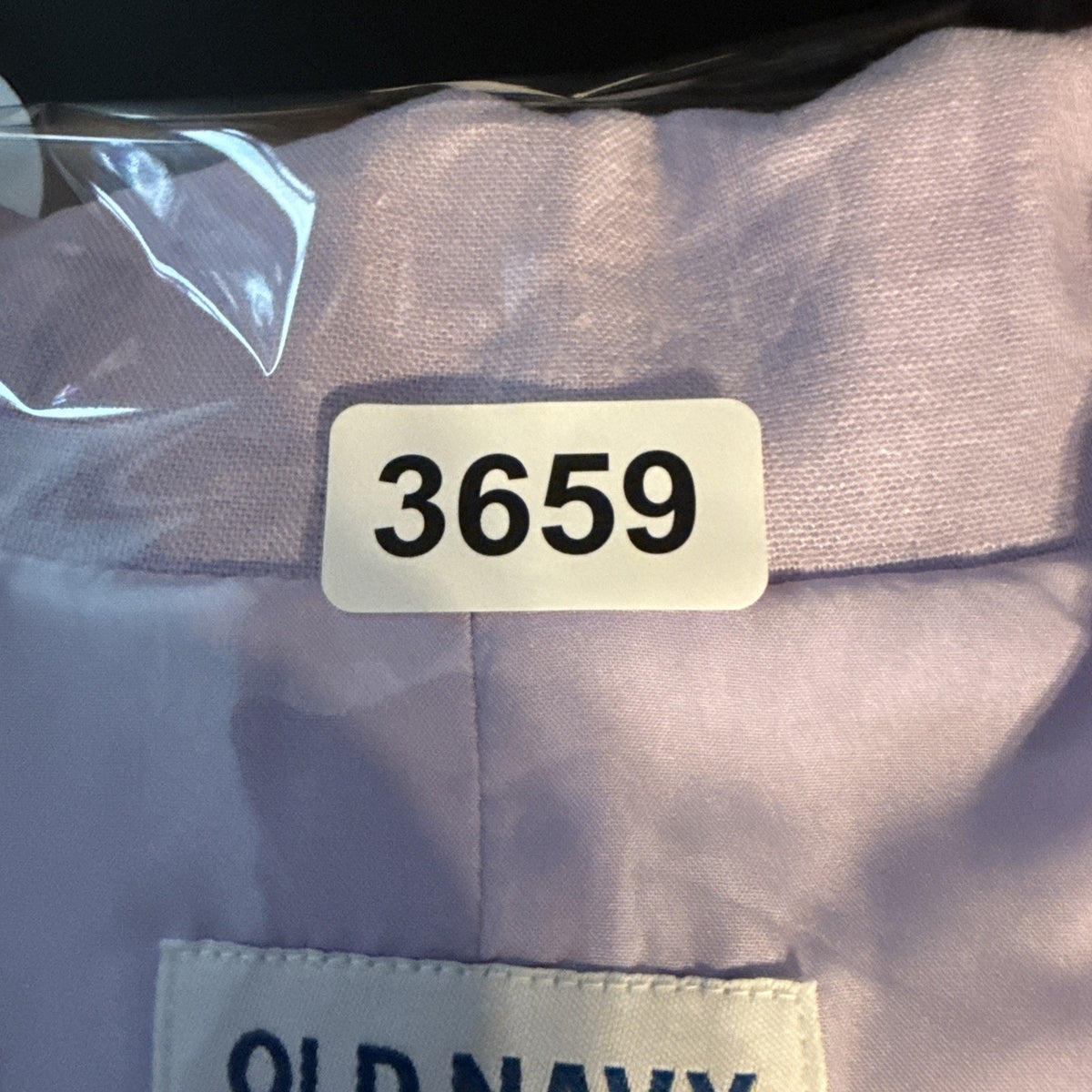 Old Navy Women’s 2X Lavender Linen Blend Blazer Double Breasted Lined Jacket