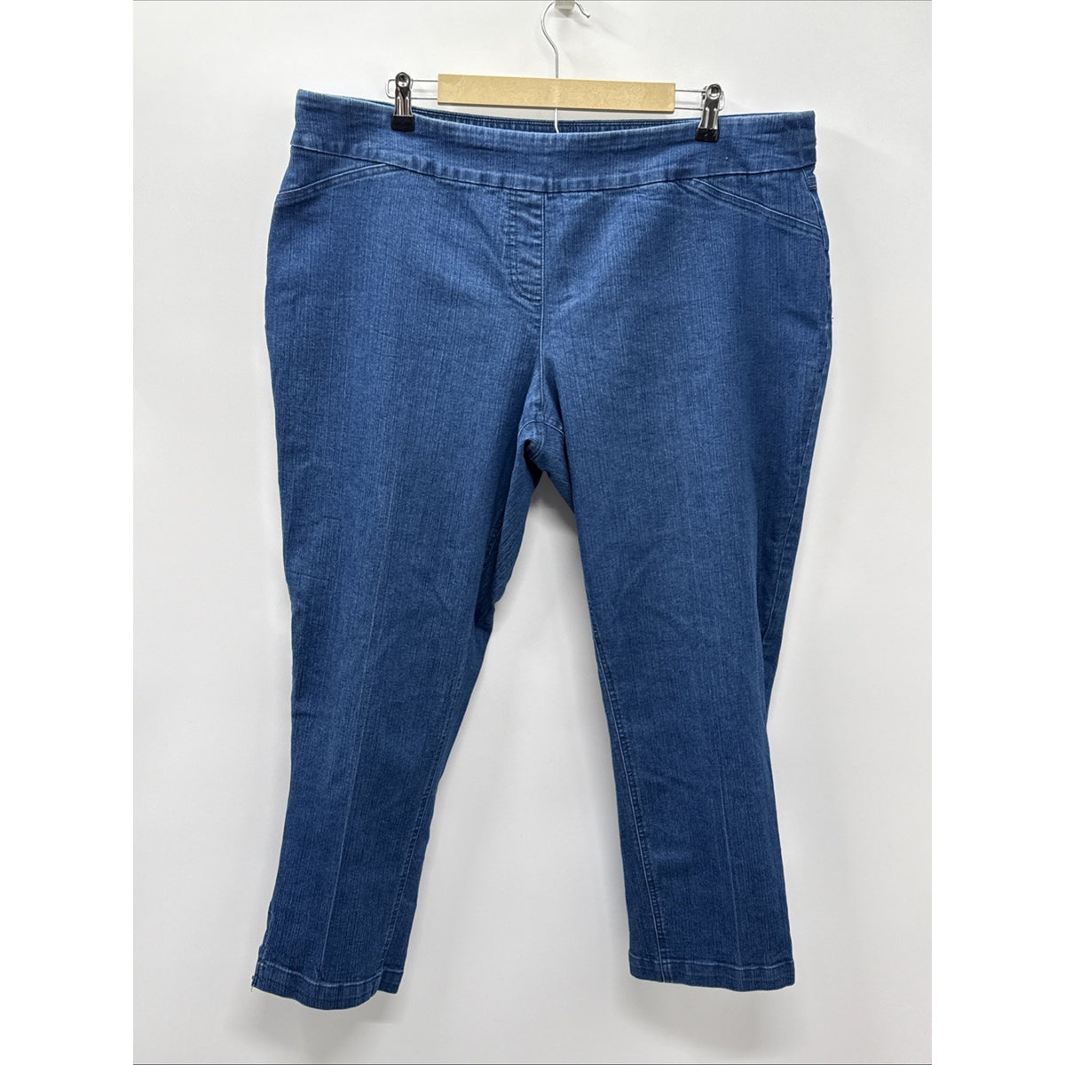 Slim-Sation Denim Jeans Women’s Size 20W Tummy Pannel Pull On Blue pants Stretch