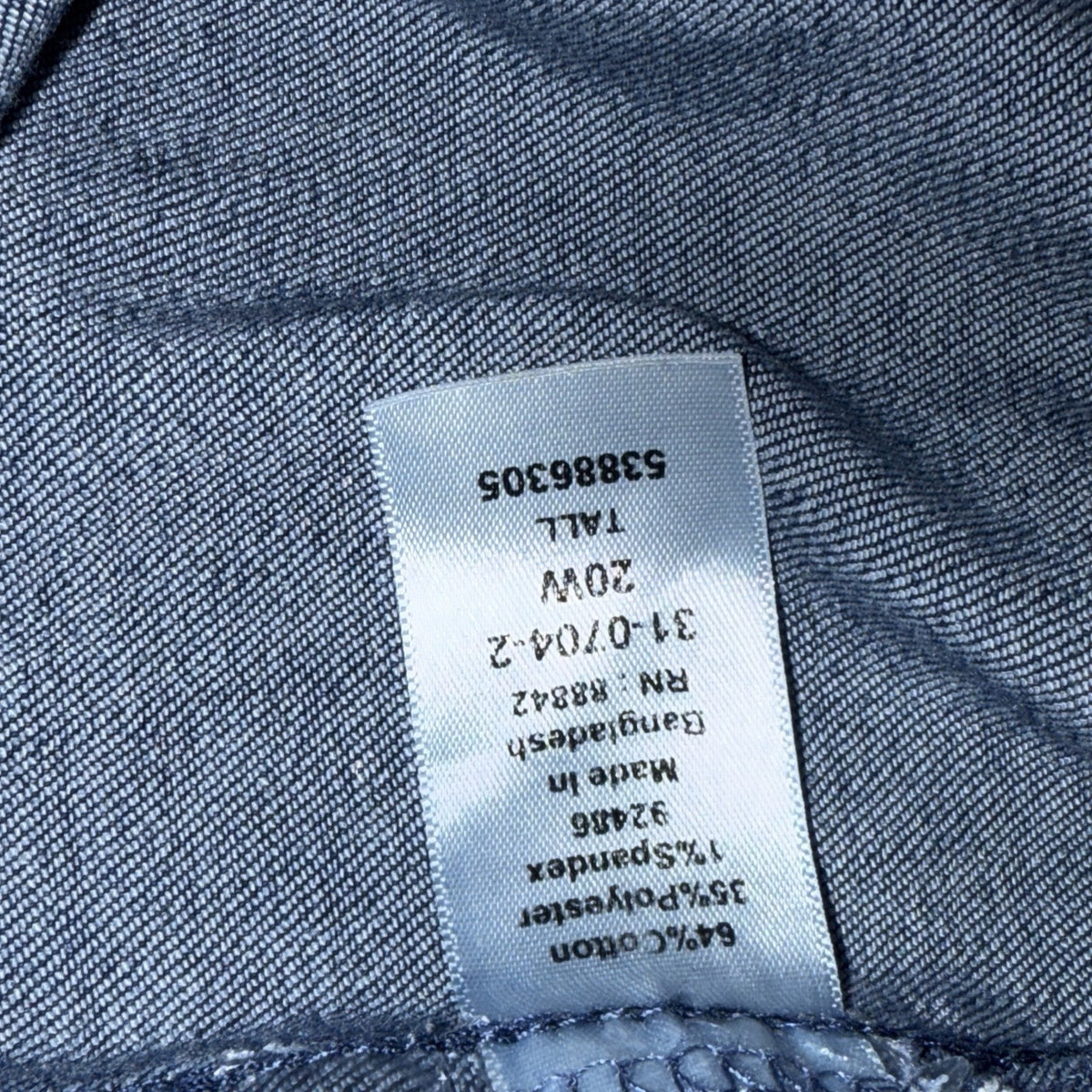 DENIM 24/7 Women’s Size 20w Pull On Blue Stretch Jeans Elastic Waist Casual