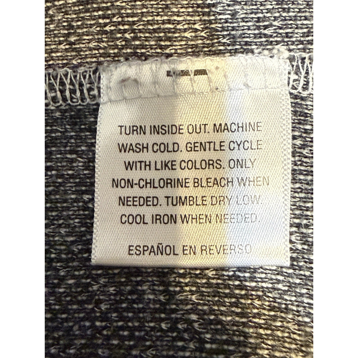 Style & Co Gray Studded Colorblock Top 3/4 Sleeve Comfy Casual Size XL