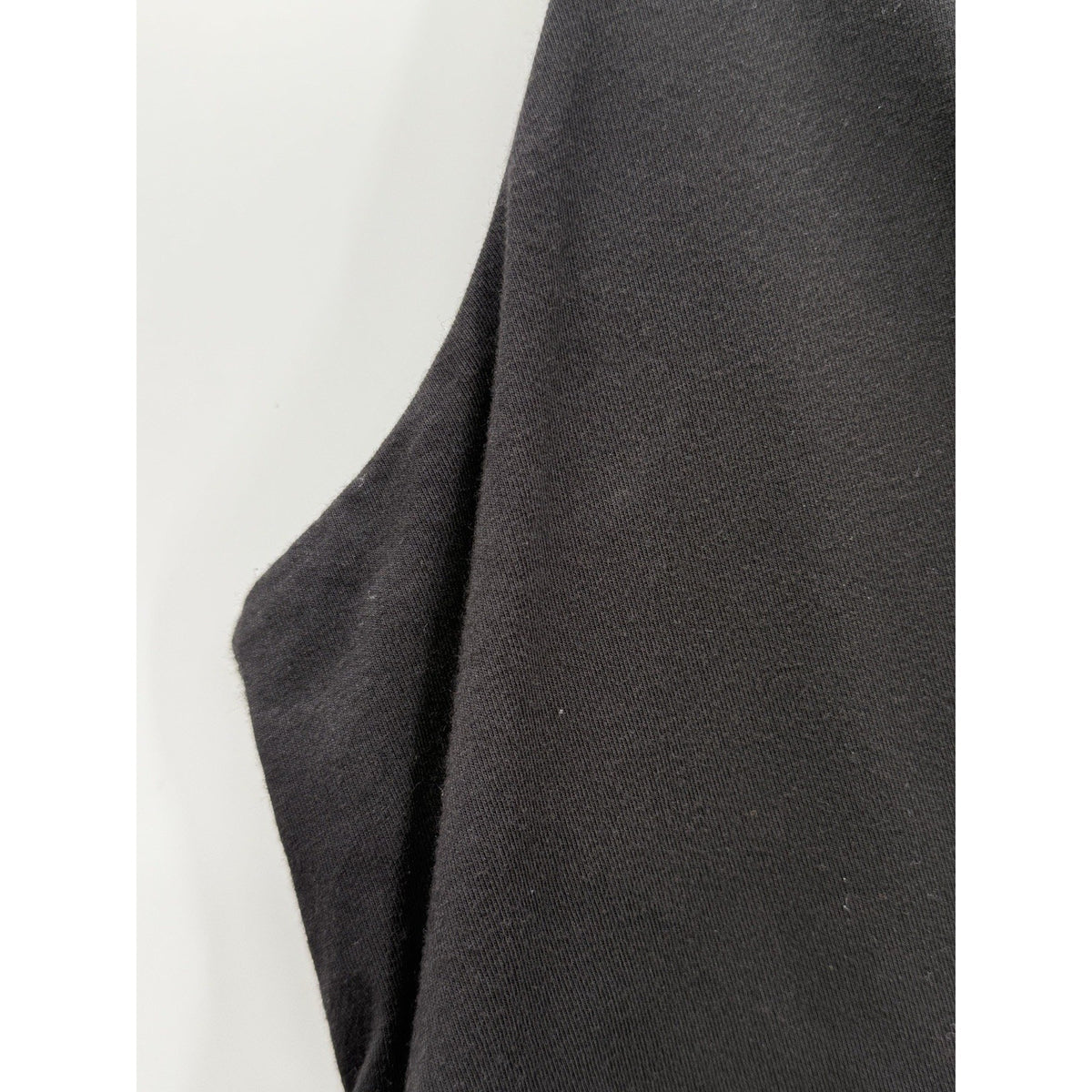 Lands End 2X Black Faux Wrap Dress Stretch Pima Cotton Empire Waist