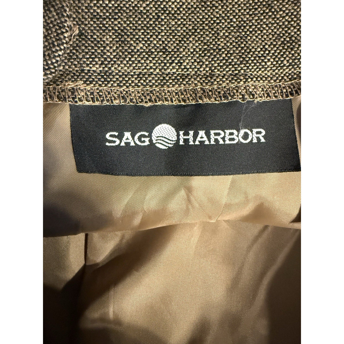 Sag Harbor Womens Size 14 Brown Wool Blend Midi Skirt Fringe Boho Southwestern