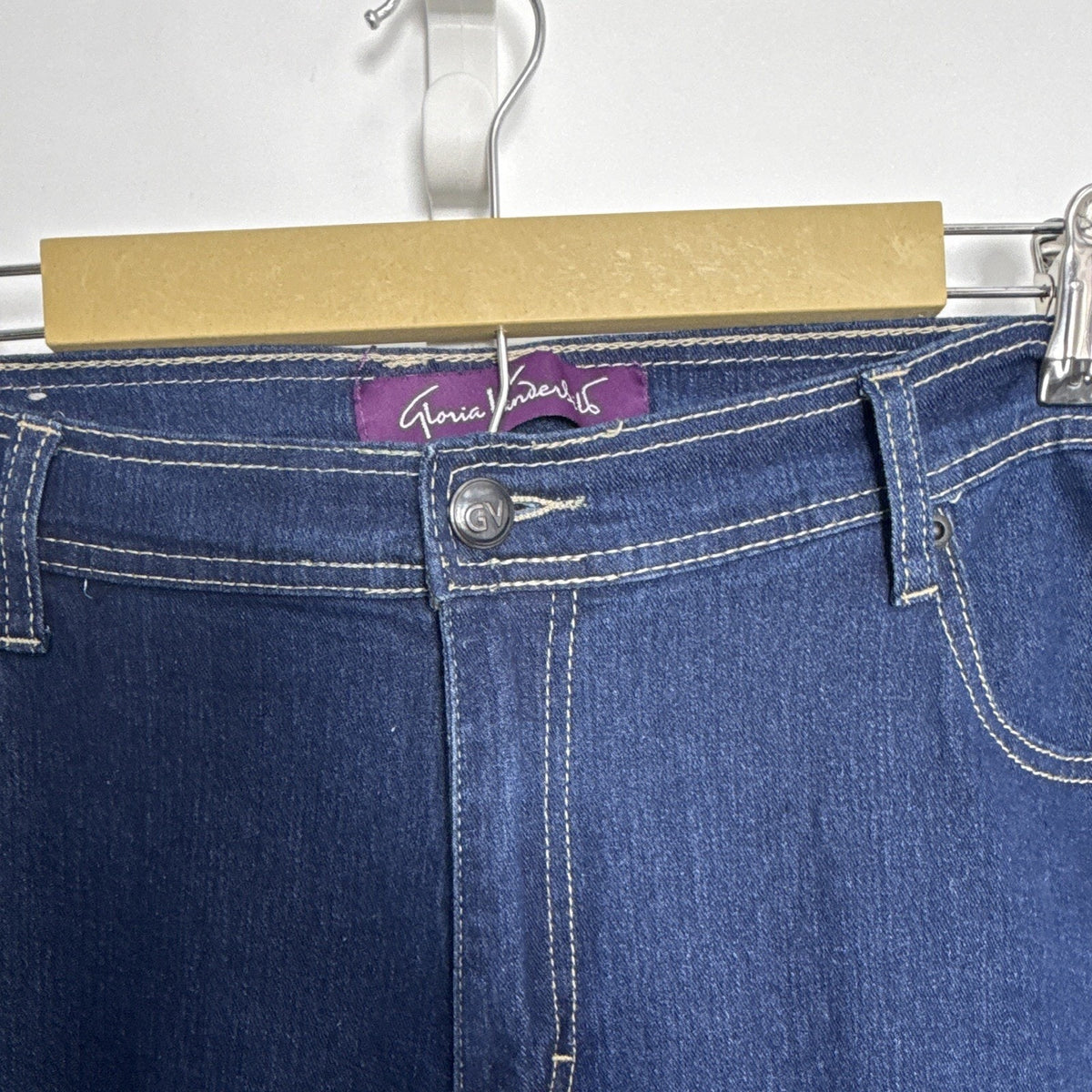 Gloria Vanderbilt Women’s Plus Size 20W Dark Wash Stretch Denim Jeans Blue