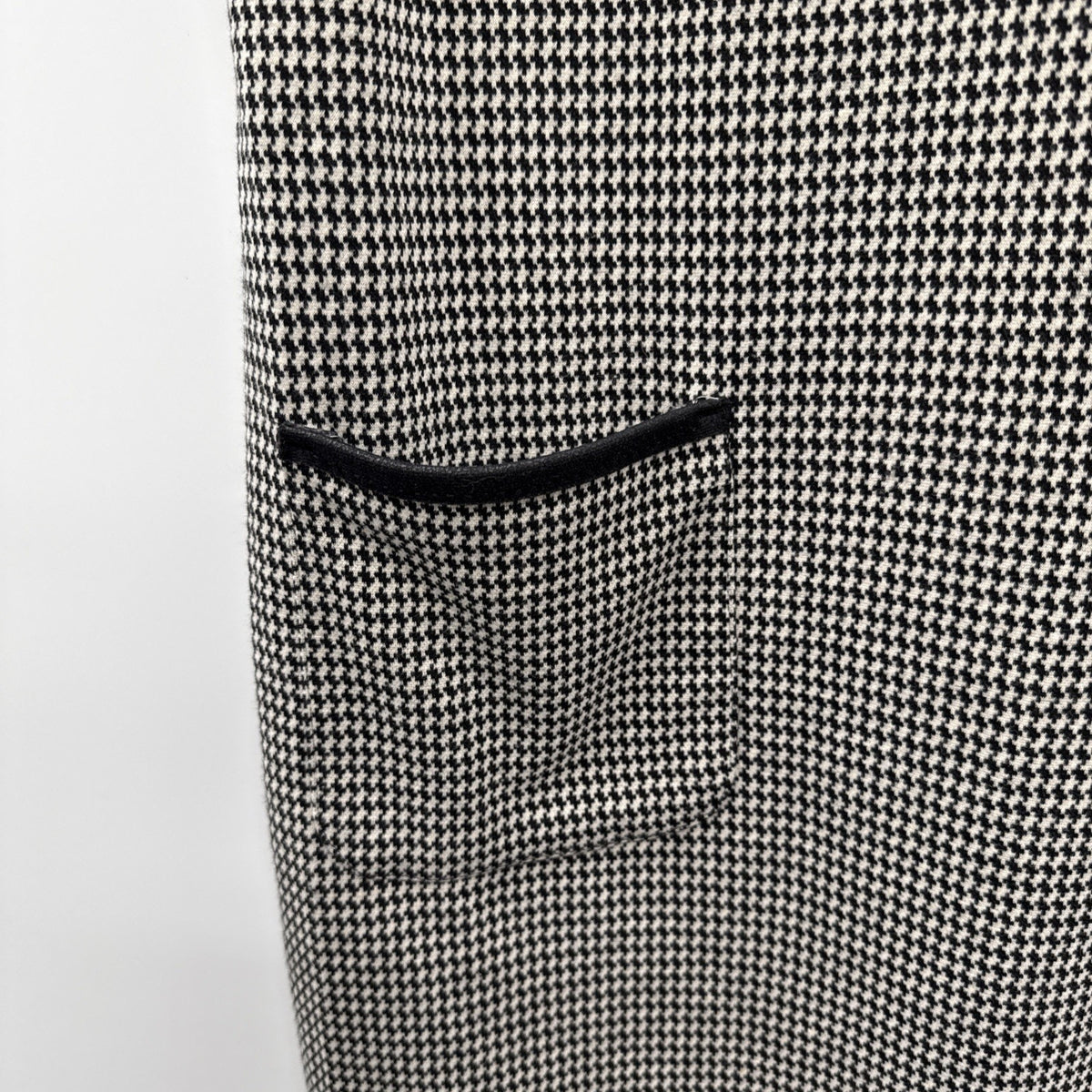 Max Studio Women's Knit Dress Houndstooth Pockets Sleeveless Retro B&W Grey Sz L