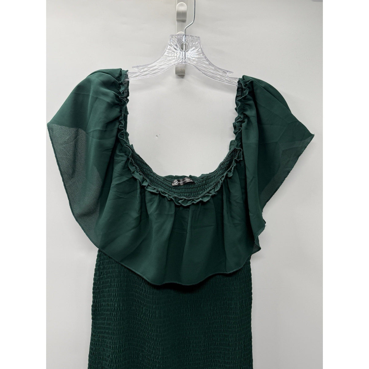 PrettyGarden Women’s XL Emerald Green Smocked Maxi Dress