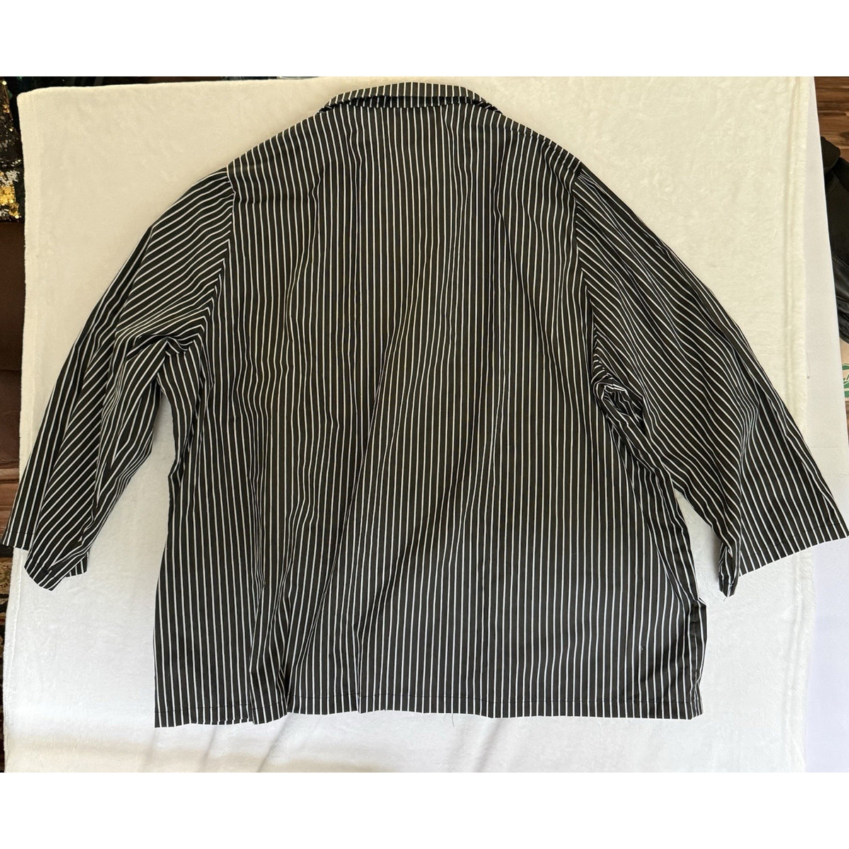 FUN Men's Gangster Black/White Pinstripe Costume Outfit w/ Tie 5X Polyester