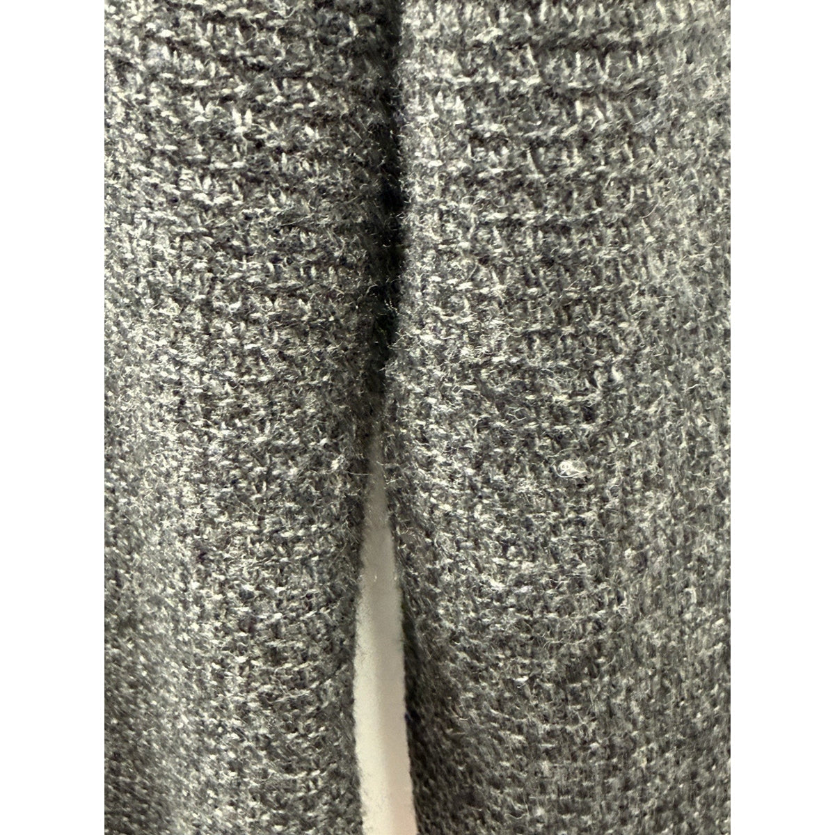 Joseph Abboud Men XL Wool Blend Full Zip Sweater Jacket Charcoal Gray Pockets