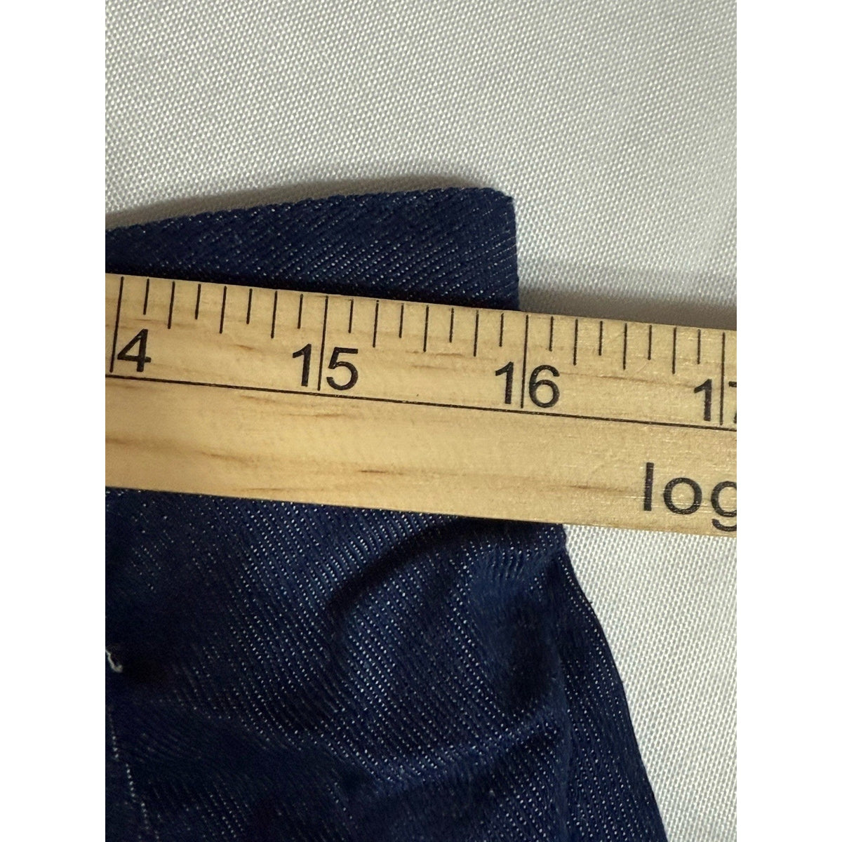 Erin London Capri Pants Large Blue Silk Blend Zip Fly Embroidered Hem