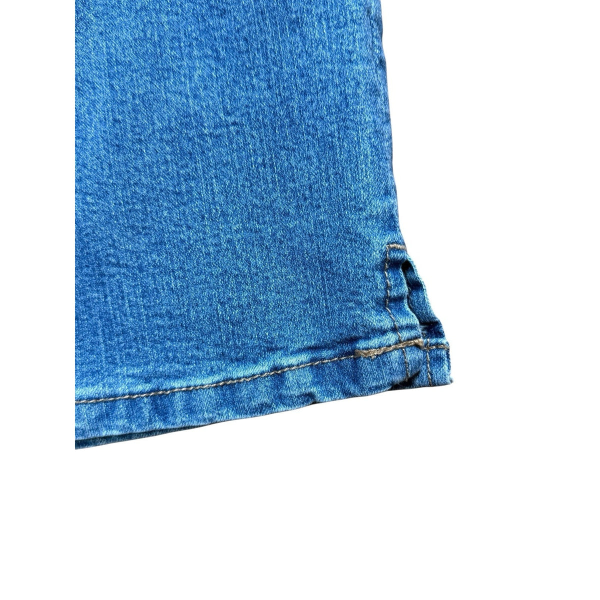 Woman Within Capri Crop Pants Women’s 20W Blue Denim Zipper/Button Closure
