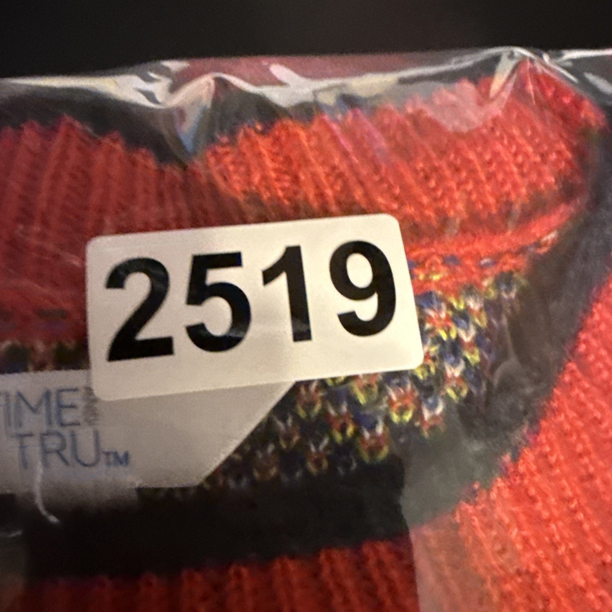Time and Tru Red Plaid Knit Sweater Women Large 12–14 Cozy Fall Winter Pullover