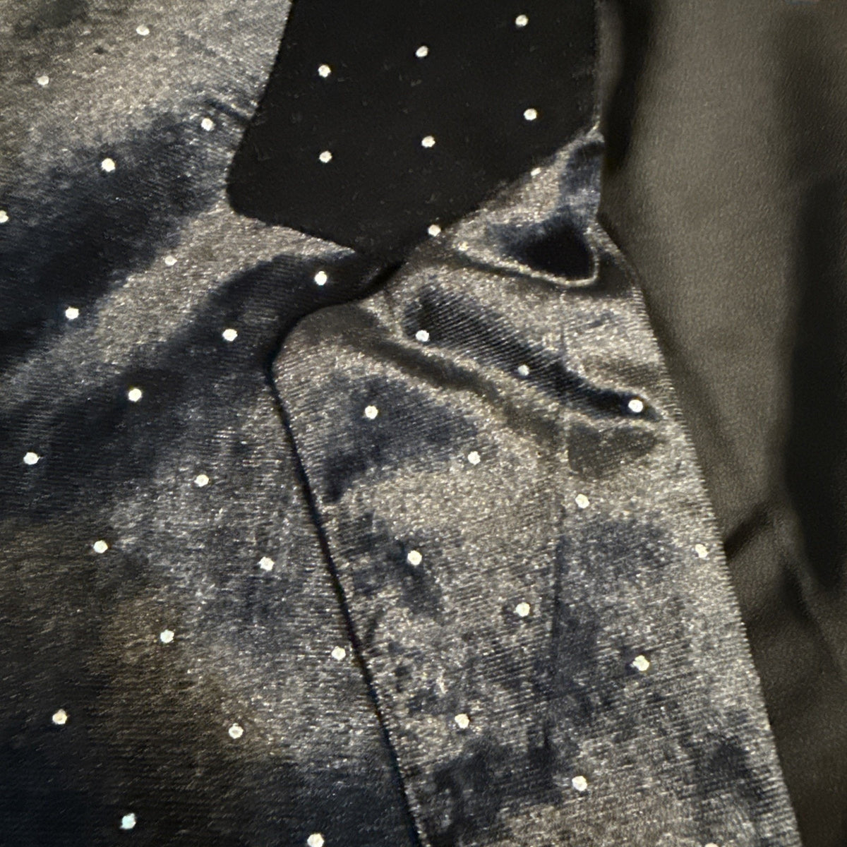 Philosophy Republic Clothing Women’s Black Velvet Rhinestone Blazer Size 12