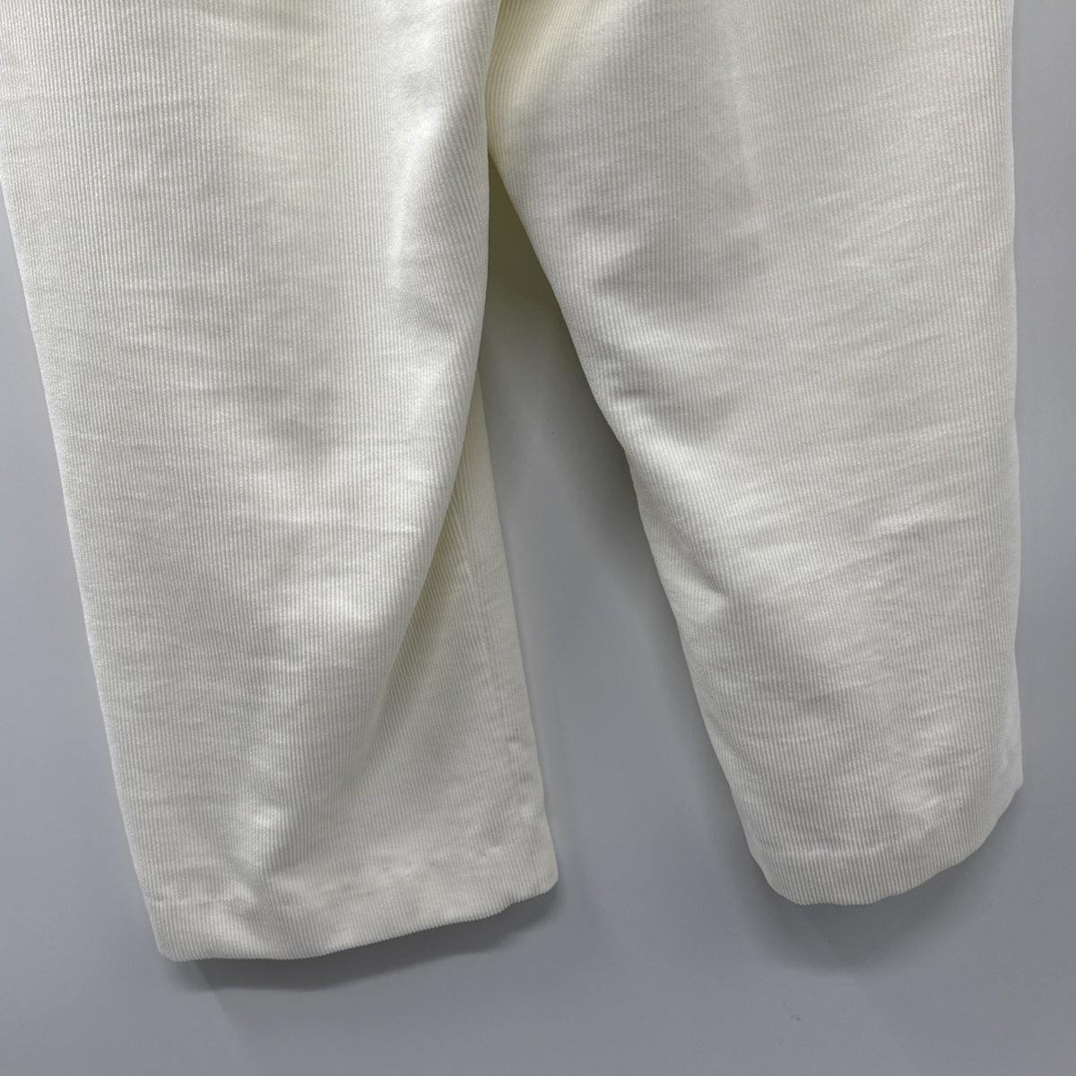 Alfred Dunner 20W Ivory Corduroy Pants Elastic Waist Pull On Straight Leg