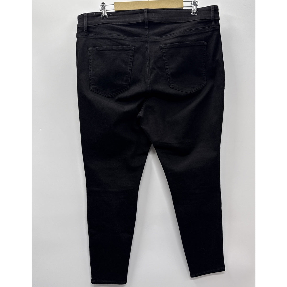 LOFT Plus High Waist SkinnyJeans Women's Size 18 Black Stretch Casual Pockets