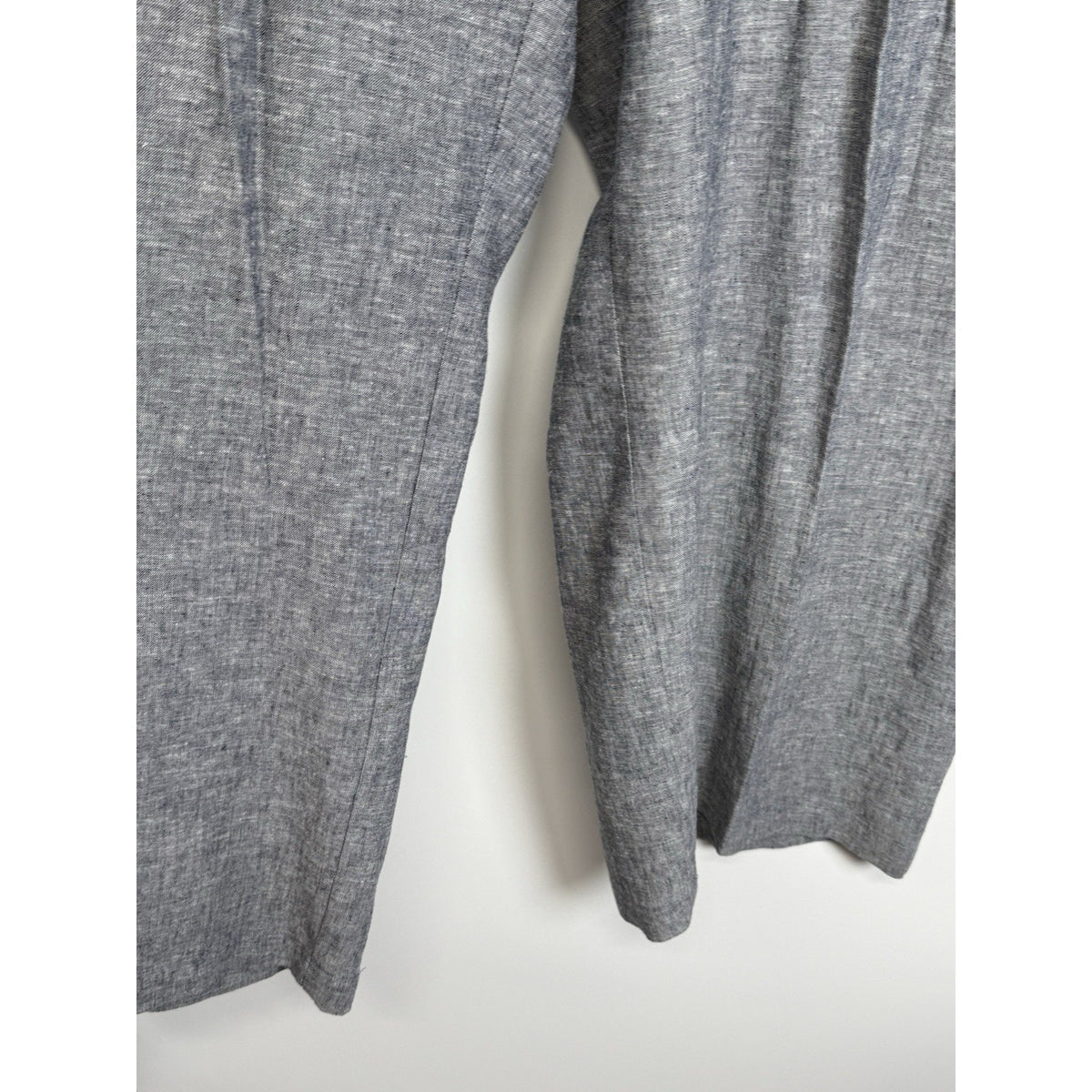 Zac & Rachel Women’s 2X Gray Linen Blend Pull On Pants Elastic Waist