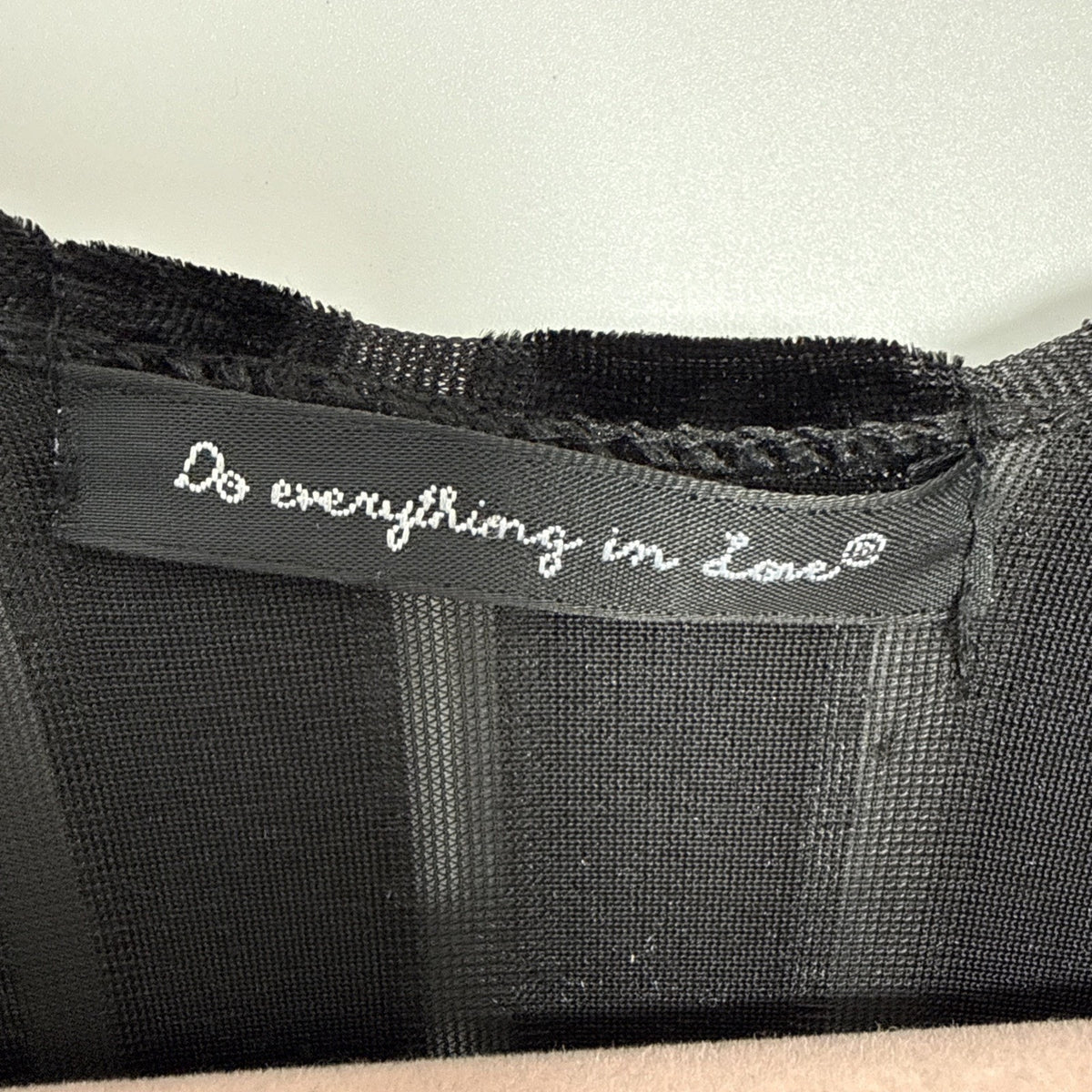 Do Everything in Love Kimono Women OS Black Striped Velvet Burnout Boho Witchy