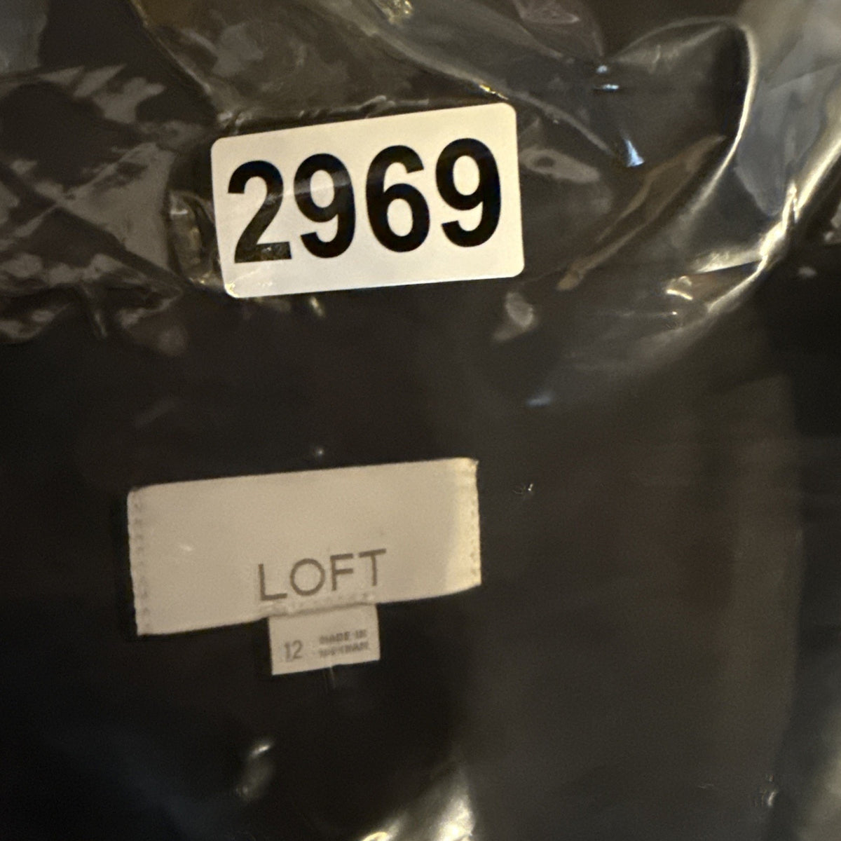 LOFT Black Blazer – Size 12 – Stretch Cotton Blend – Classic Tailored Fit
