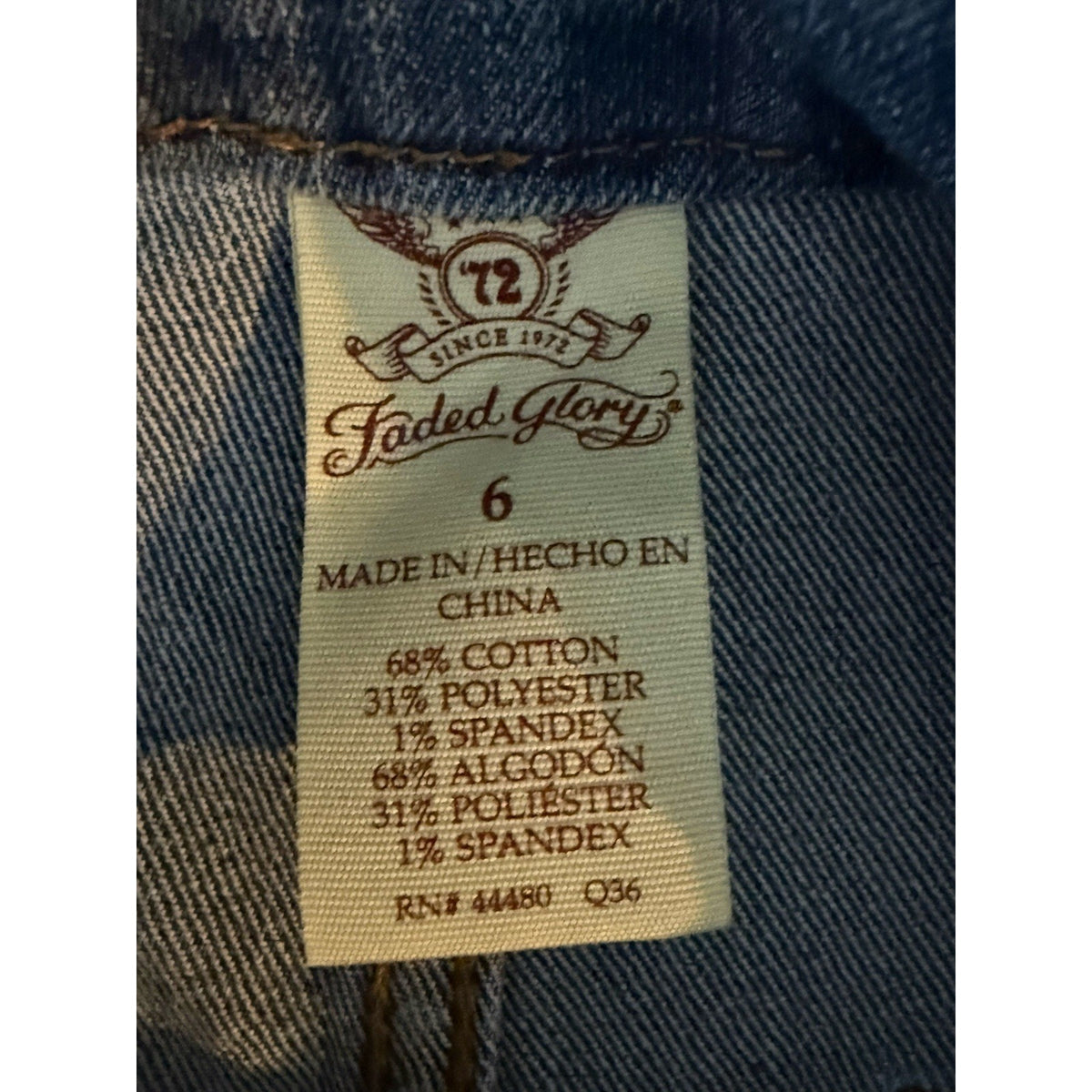 Faded Glory Women’s Denim A Mini Skirt Sz 6