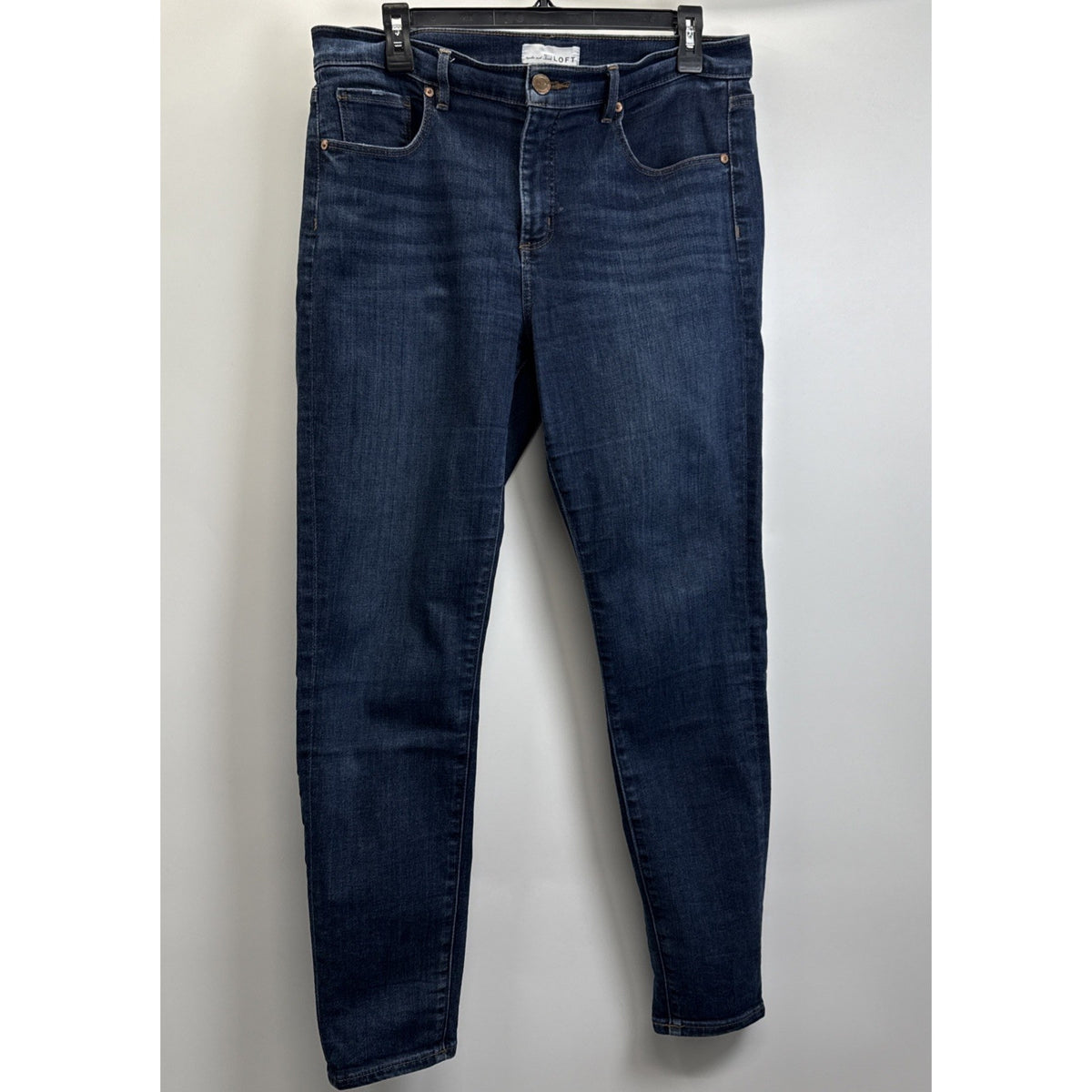 LOFT Skinny Jeans Women’s Size 12 Med Wash 5 Pocket, stretch, Casual Comfort