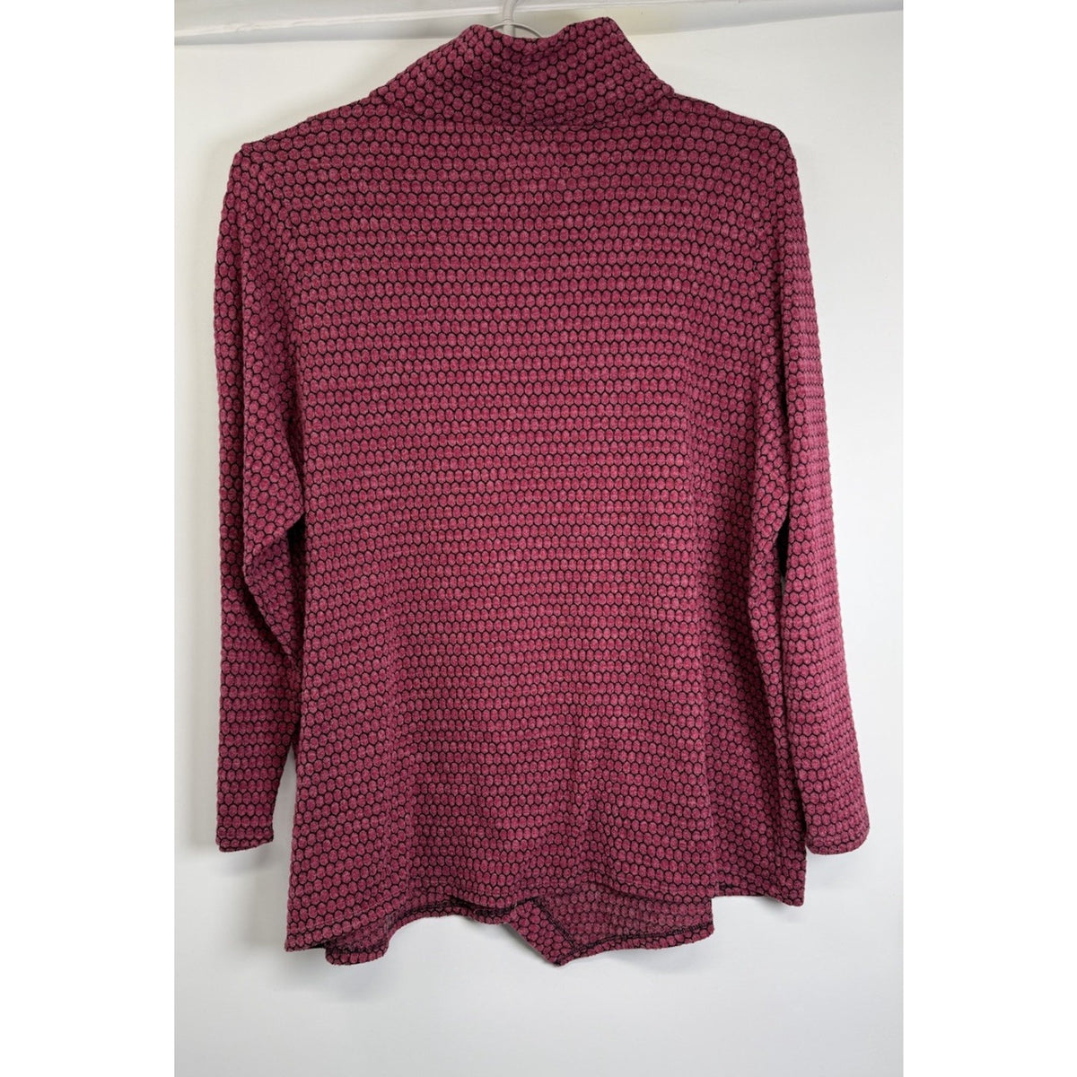 New York Laundry Women’s Cowl Neck Asymmetrical Pink Pullover size 2X