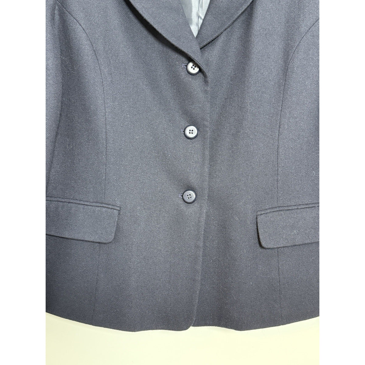 VTG Worthington Merino Wool Blazer Jacket Women 20T Navy Blue 90s Y2K 3-Button