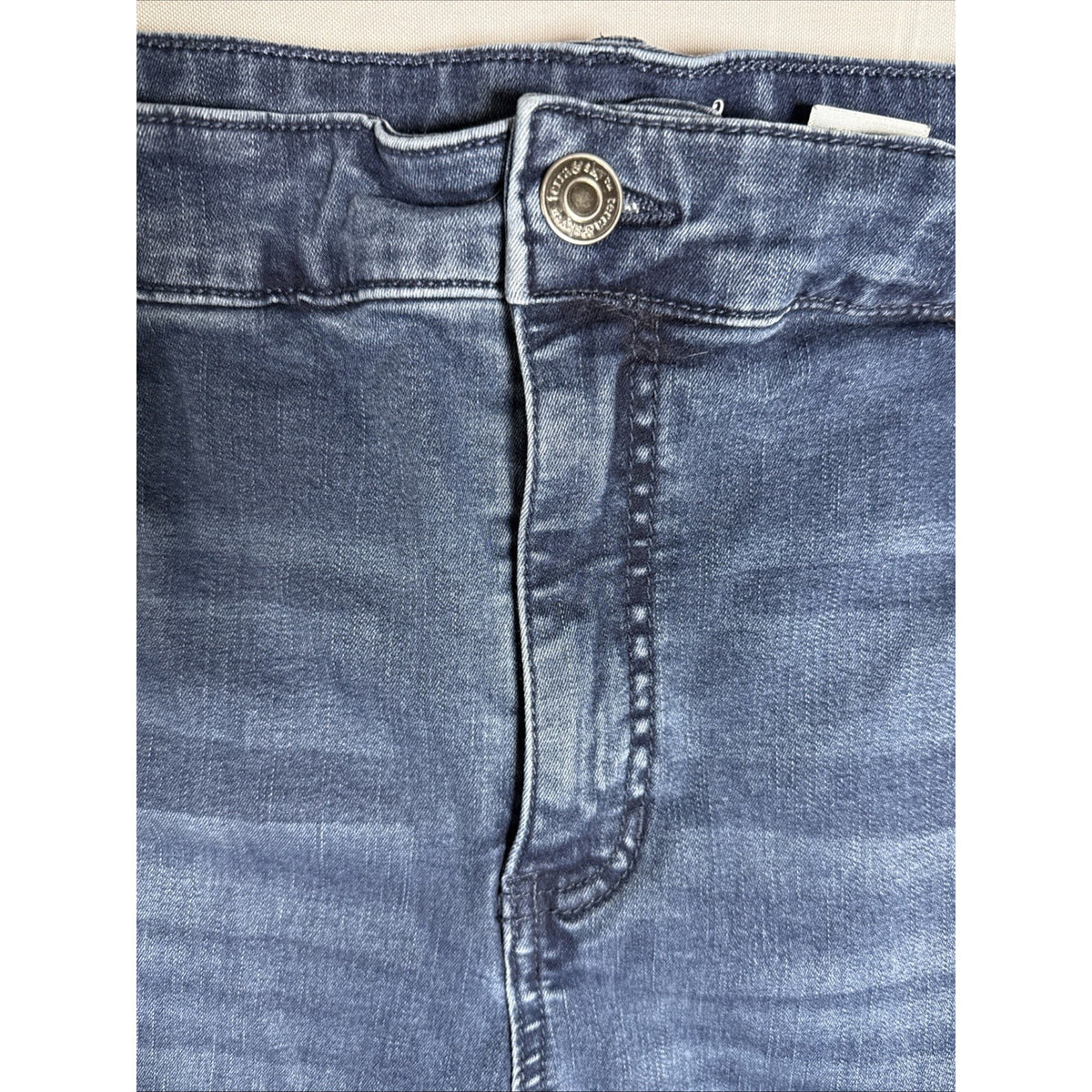 Terra & Sky Jeans - Womens Size 18W Skinny Blue - High Rise 5 Pocket Stretch