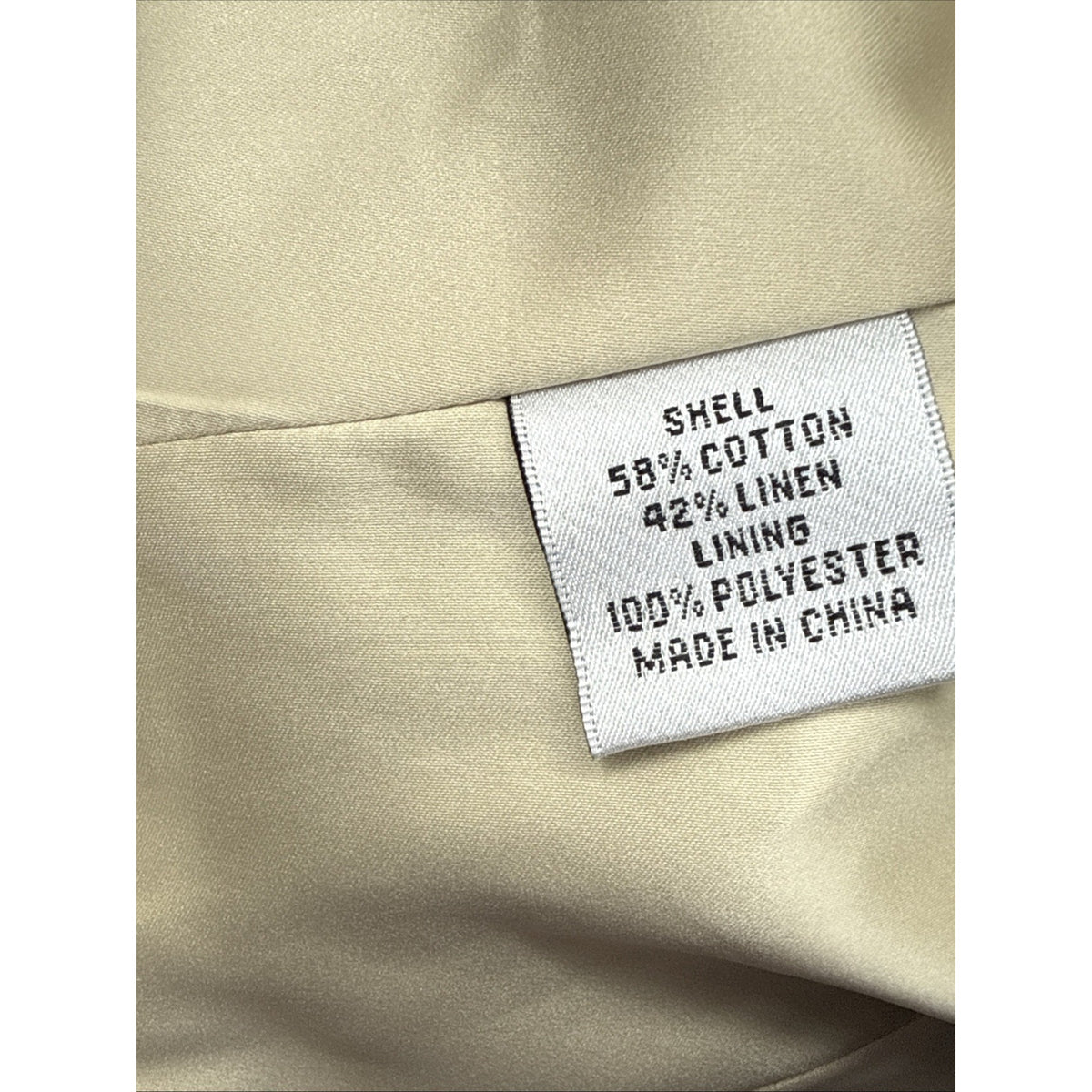 Talbots Blazer Womens 14 Navy Cotton Linen Lined Jacket Contrast Stitch