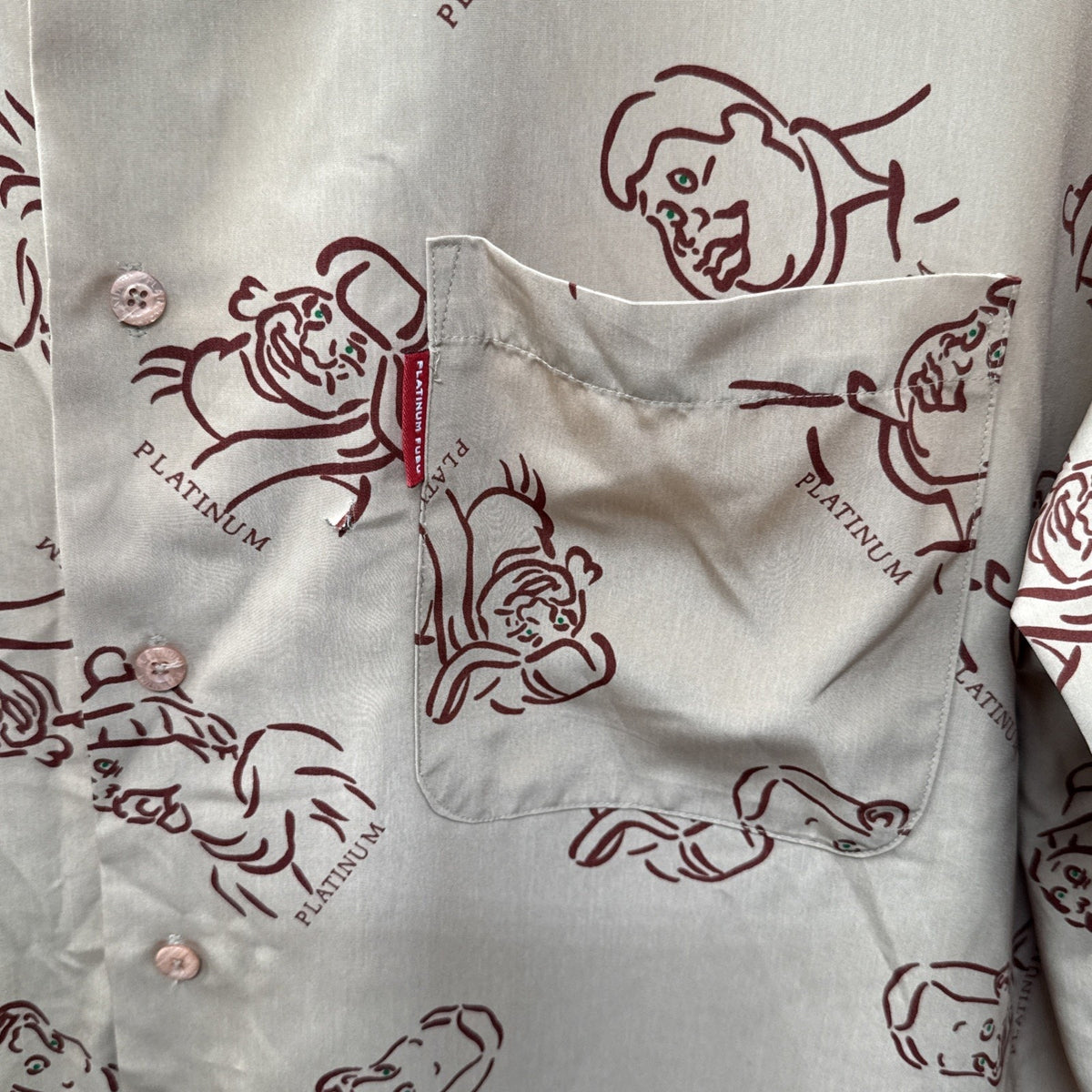 Flawed Vintage Platinum FUBU Shirt Mens 3XL Brown Fat Albert Graphic 90s Y2K