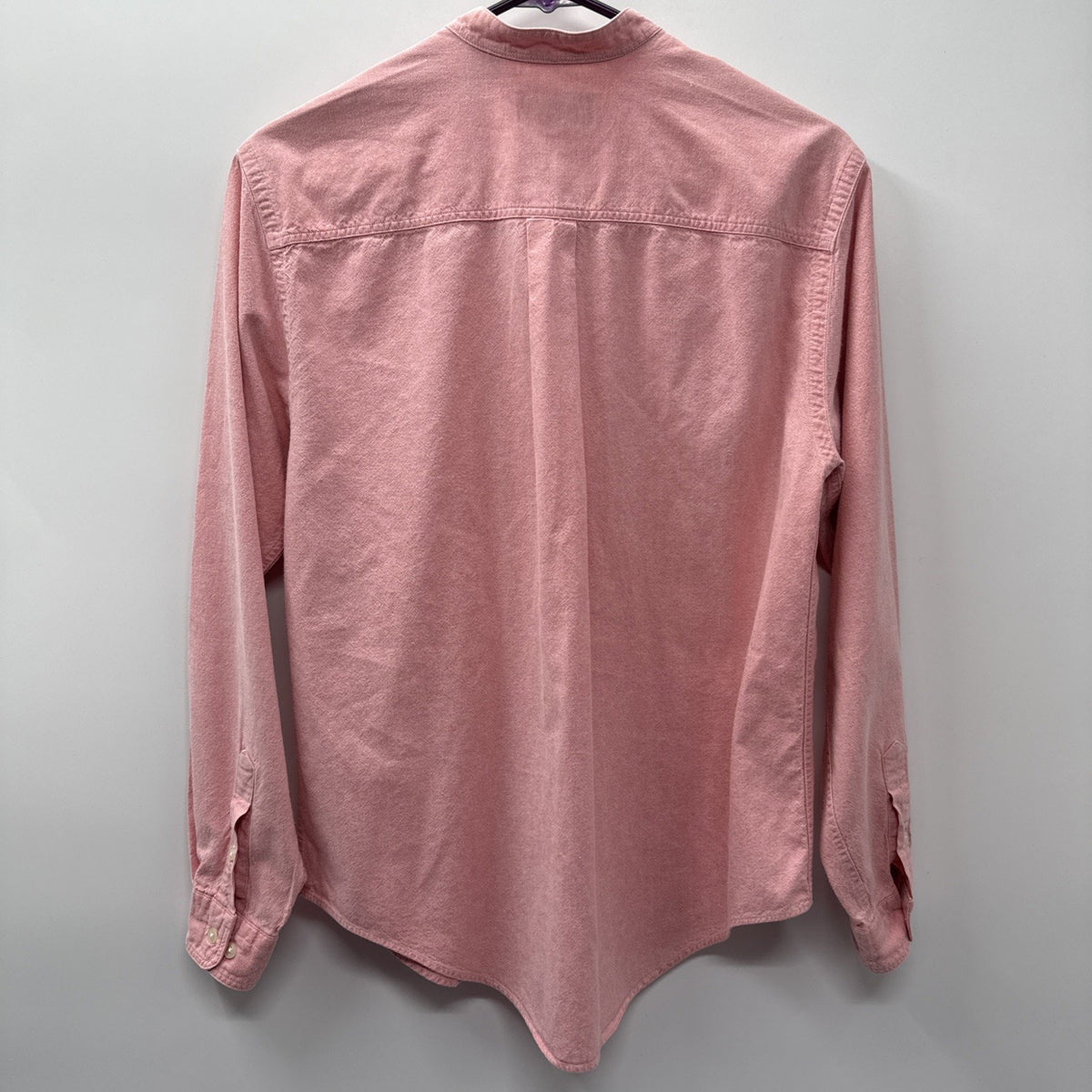 Lands End Direct Merchant button up Shirt Womens Sz 10 Cotton Pink