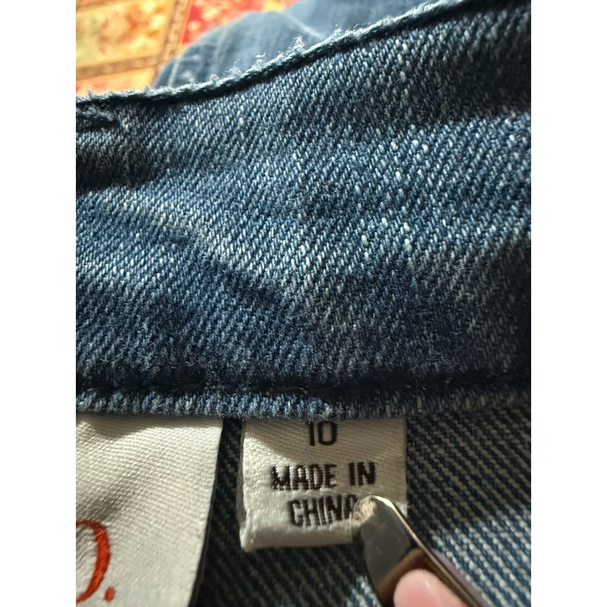 D&Co Denim Company Women’s Jeans Size 10 Bootcut Rhinestone Studded Pockets