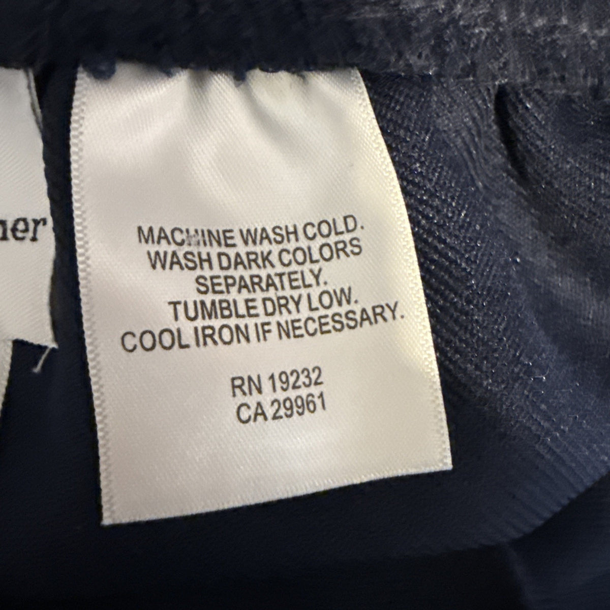 Alfred Dunner Navy Blue Elastic Waist Polyester Pants Women's Size 14