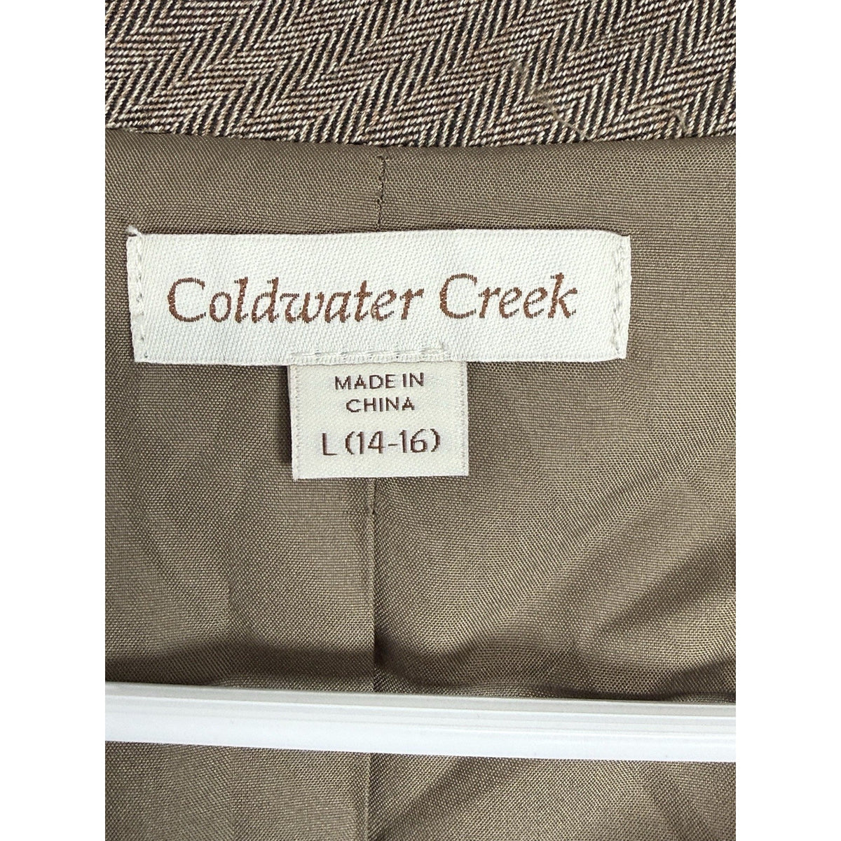 Women's Coldwater Creek Women’s Large Jacket Brown Size 14-16