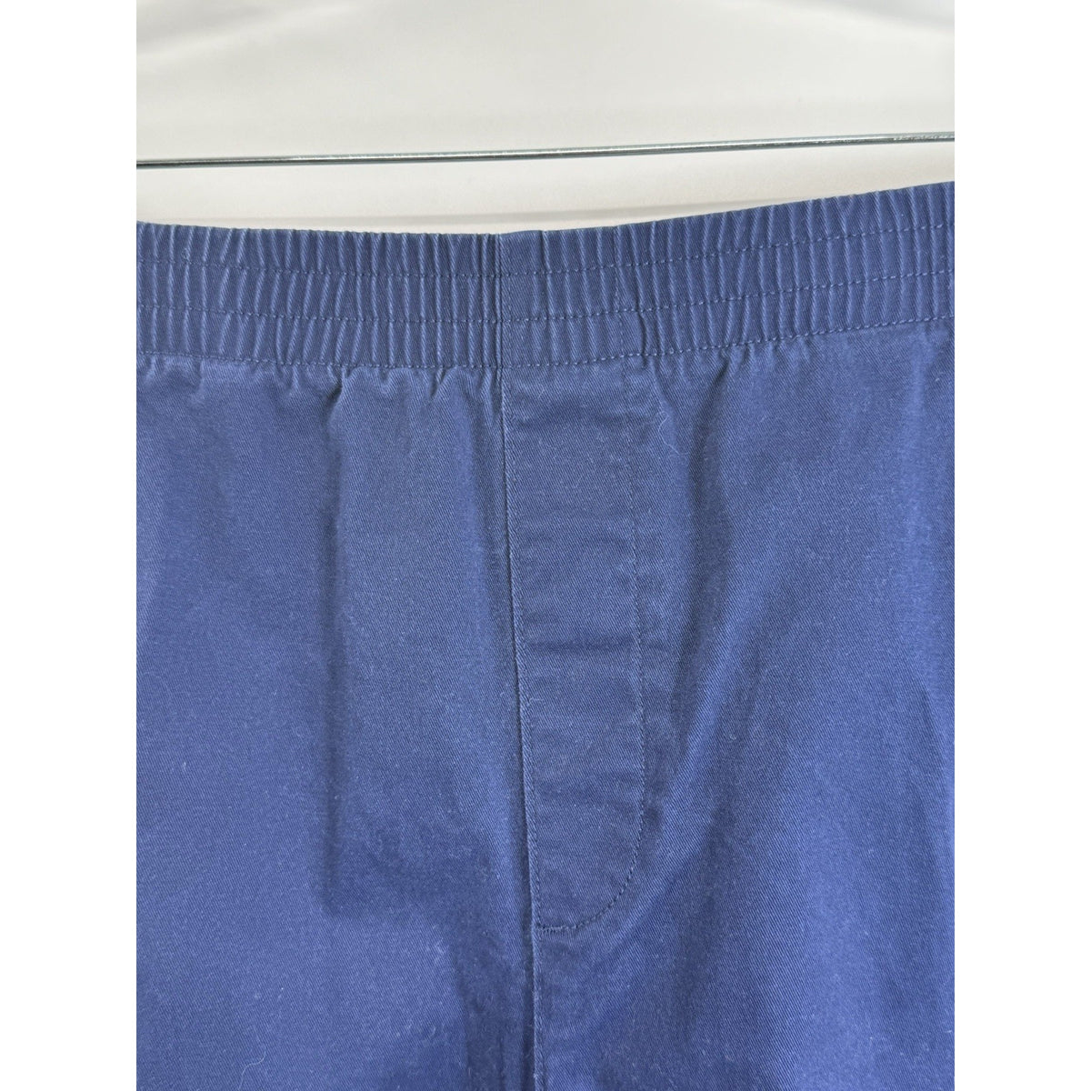 Lands’ End Womens Pull On Shorts 24W Navy Blue Elastic Waist Mid Rise Stretch
