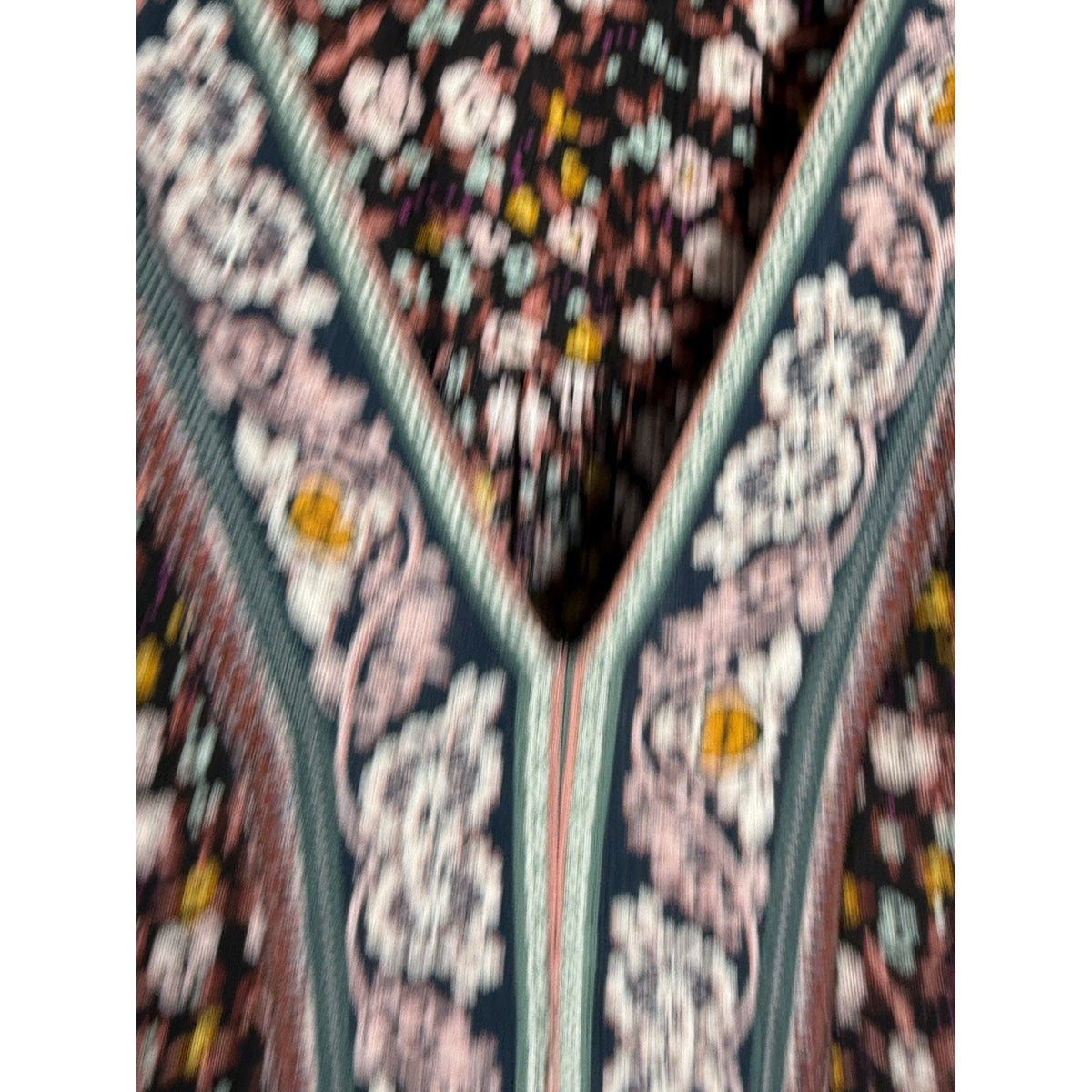 Knox Rose Gauzy Peasant Maxi Dress XS Empire Floral Print Boho Cottage Festival