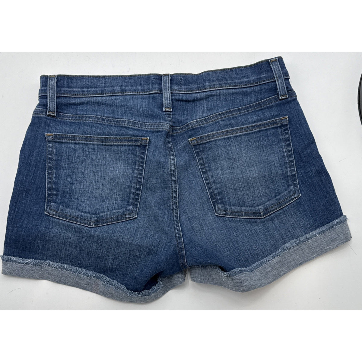 J Crew Jean Cut Off Shorts Women Size 29 Blue Denim Cuffed NEW