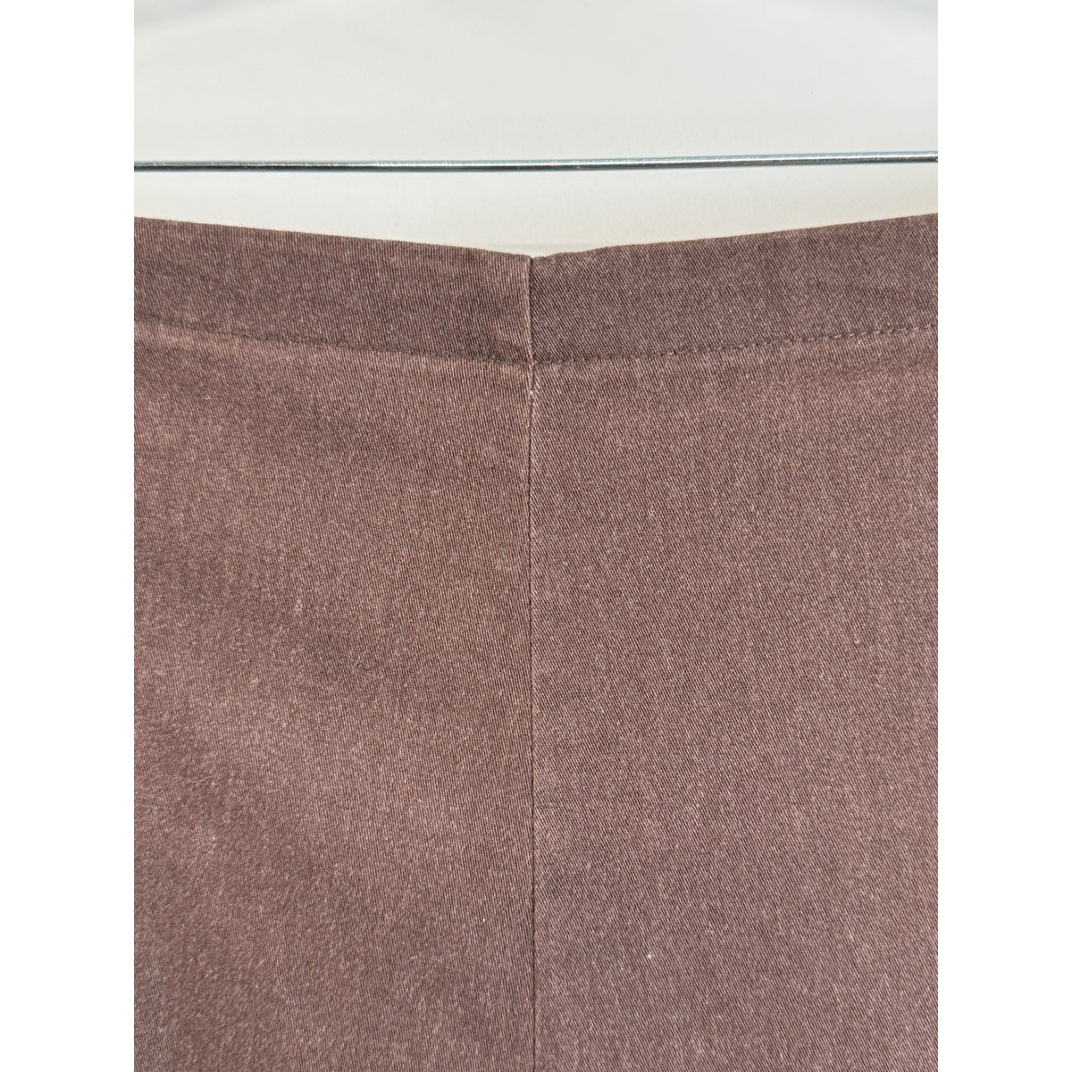 Just My Size Elastic Waist Pull-On Cotton Stretch Pants 2X Brown