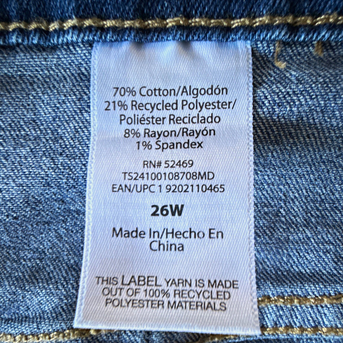 Terra & Sky Womens Plus Size 26W Blue Denim Bermuda Shorts 8 in Inseam