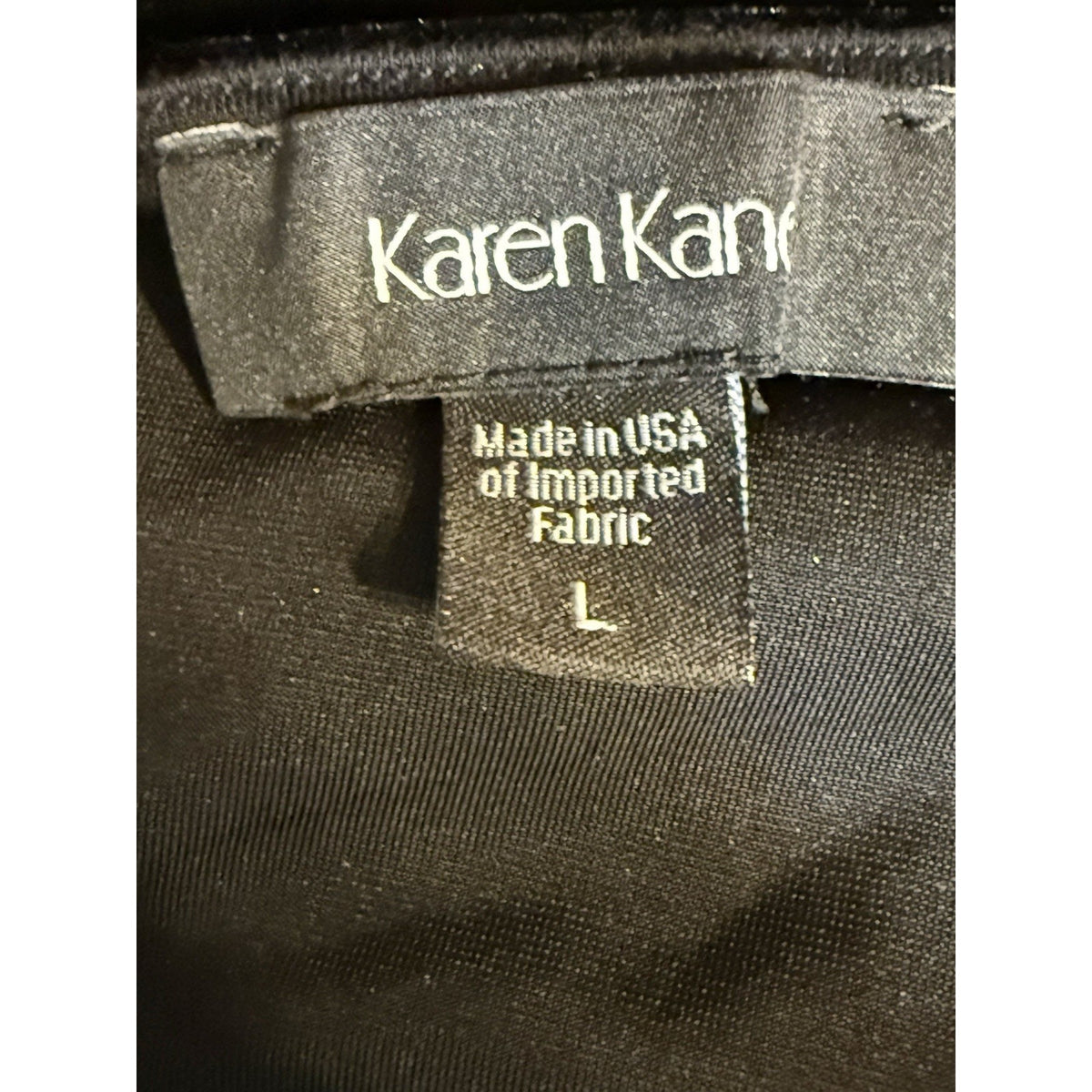 Karen Kane Black Velvet Asymmetrical Top L Cold Shoulder Soft Grunge Minimalist