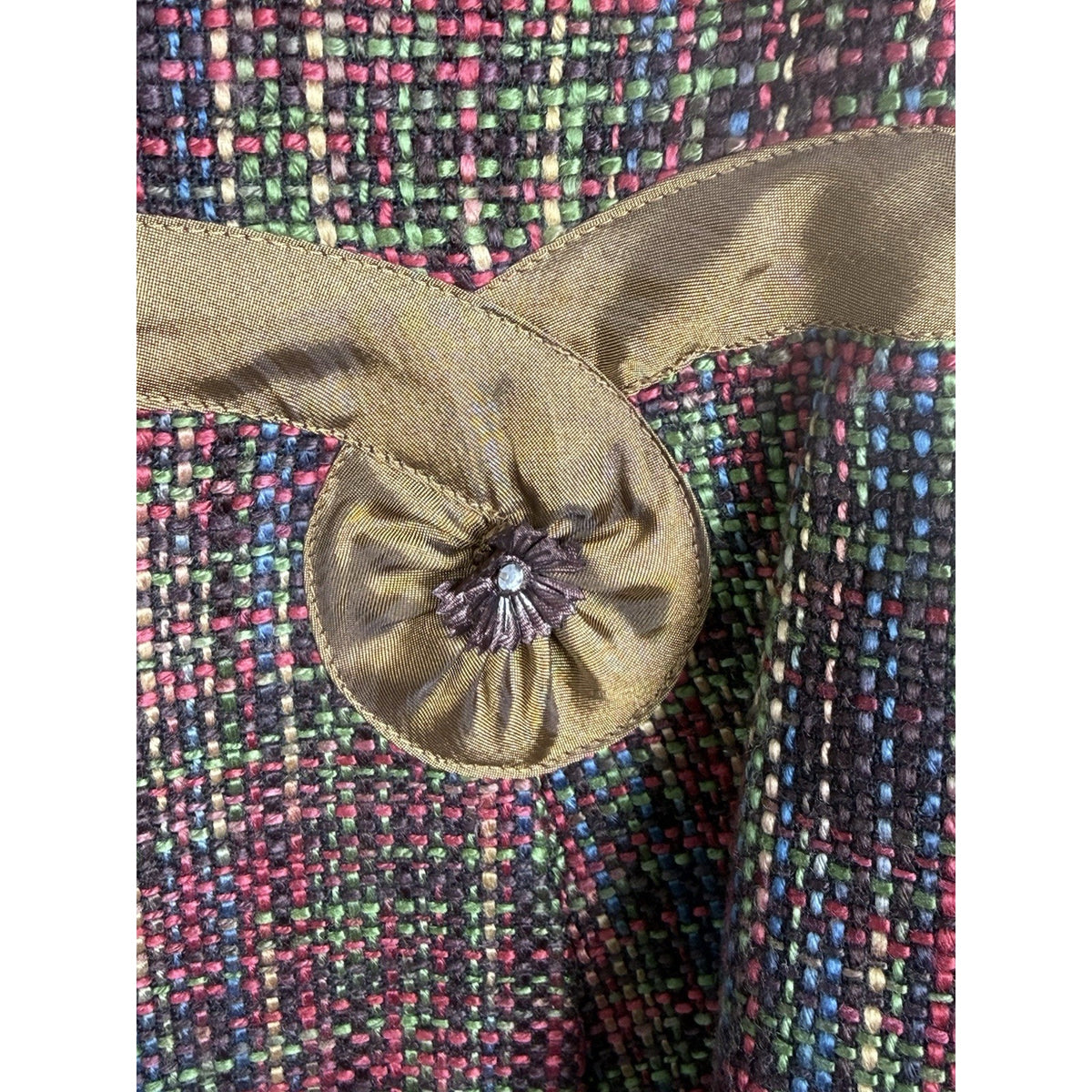 Requirements Multicolor Tweed Skirt Size 10 Flounce Hem Lined