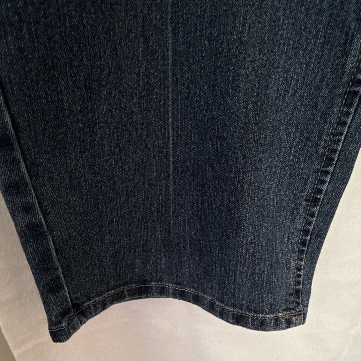 Just My Size JMS Women 24W Plus Blue Medium Wash Crop Jeans Stretch Straight
