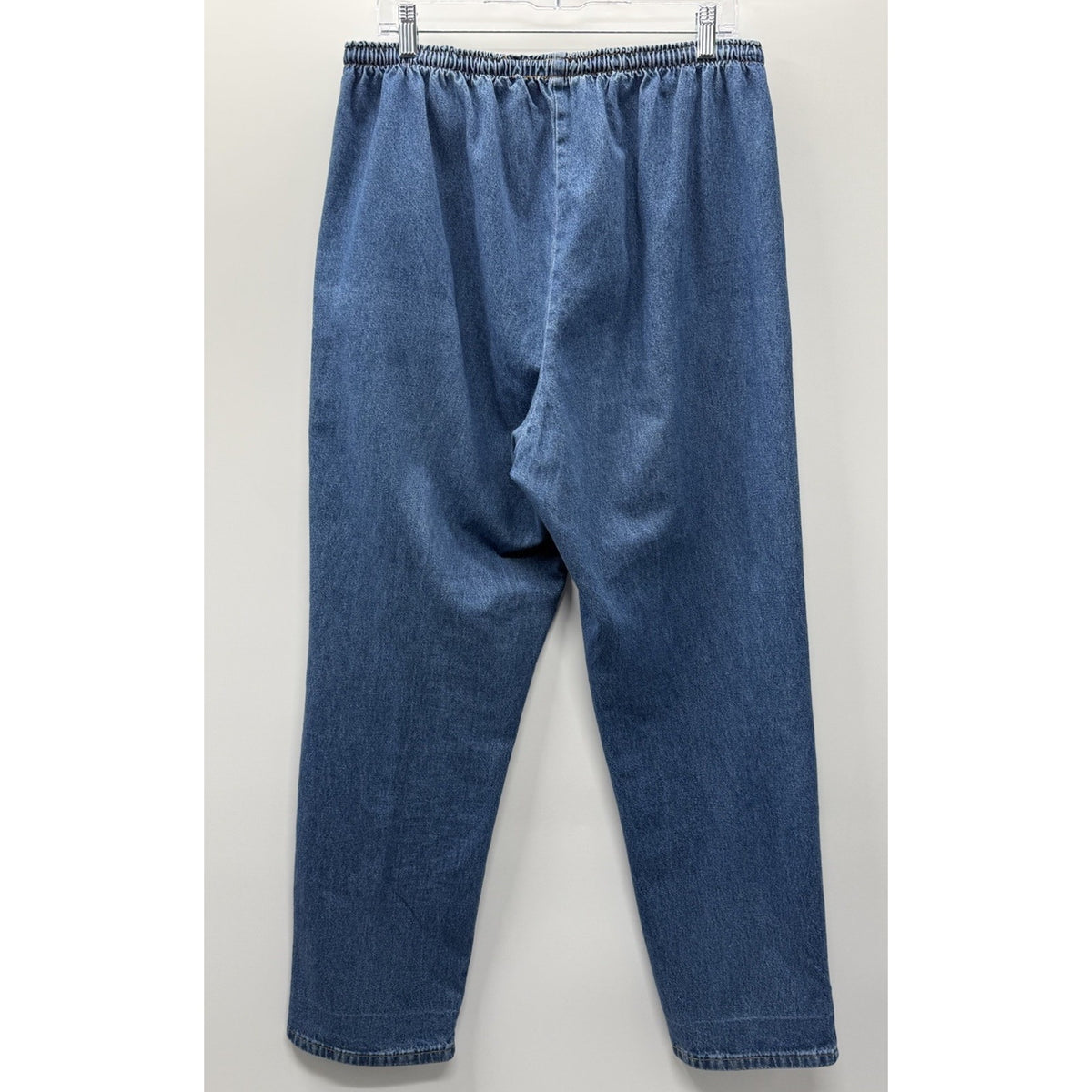 Bobbie Brooks Pull On Denim Jeans Womens 16W Elastic Waist Relaxed Comfort